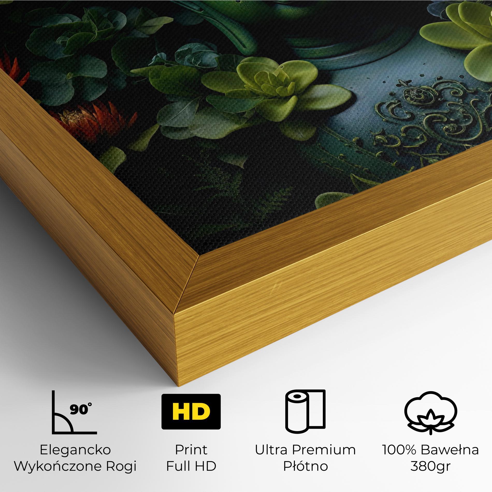 Obraz na Płótnie Blue Light Buddha mockup 4