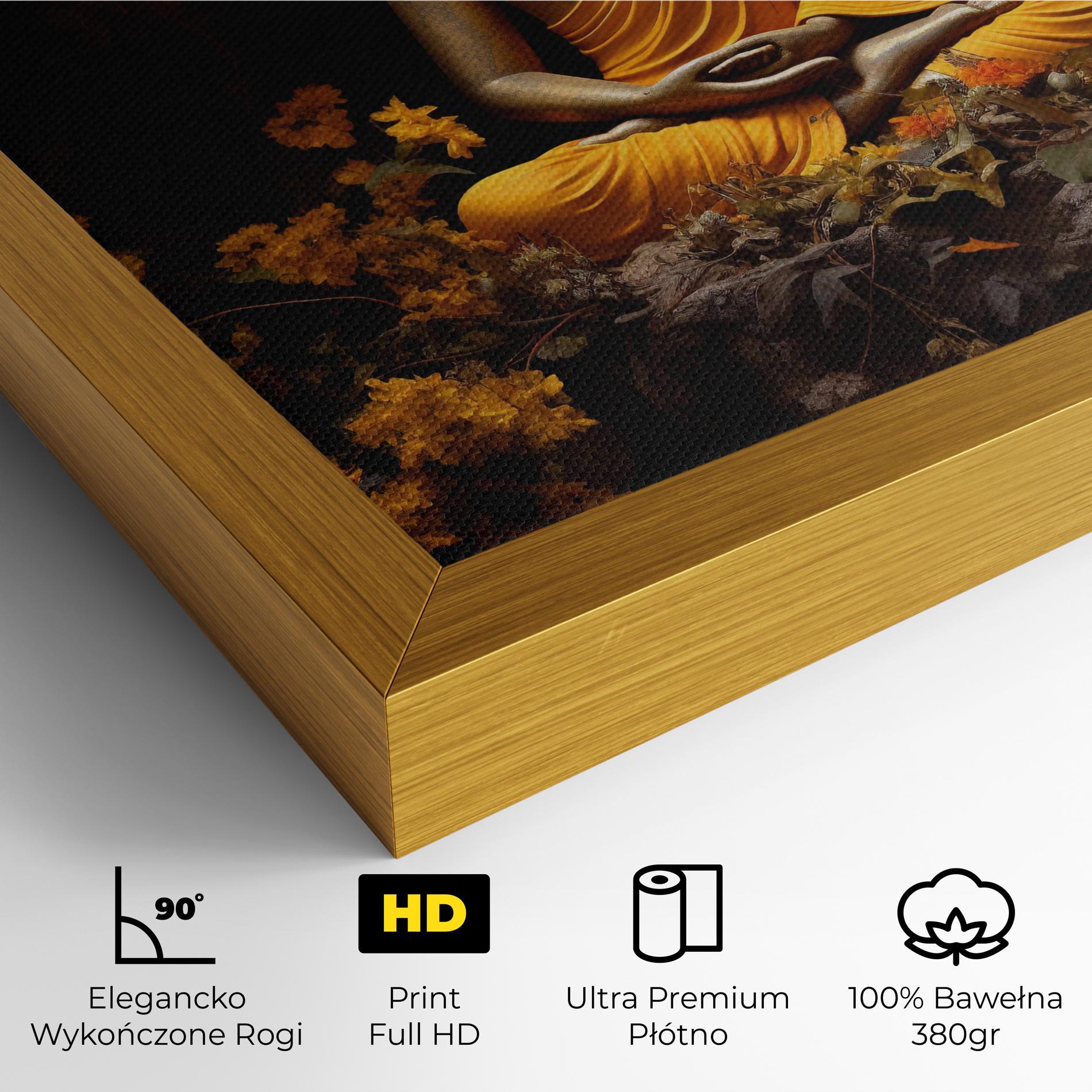 Obraz na Płótnie Yellow Light Buddha mockup 4