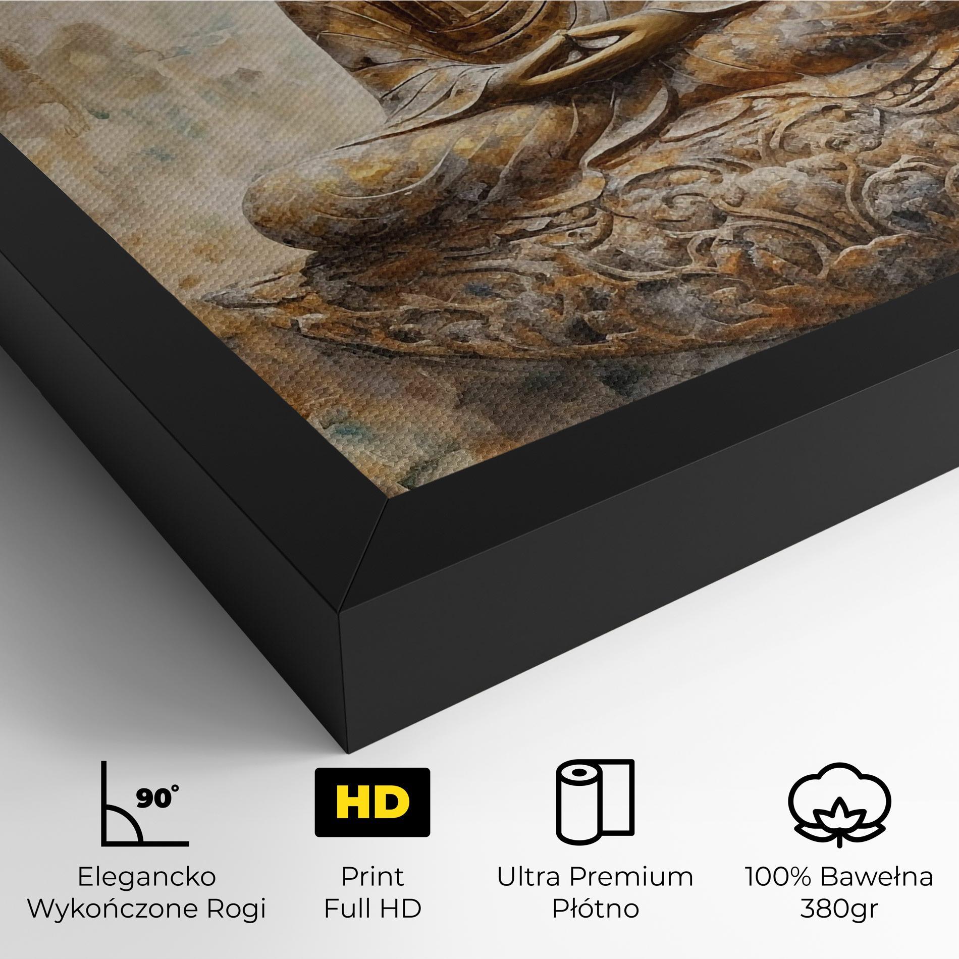 Obraz na Płótnie Cream Buddha Art mockup 4