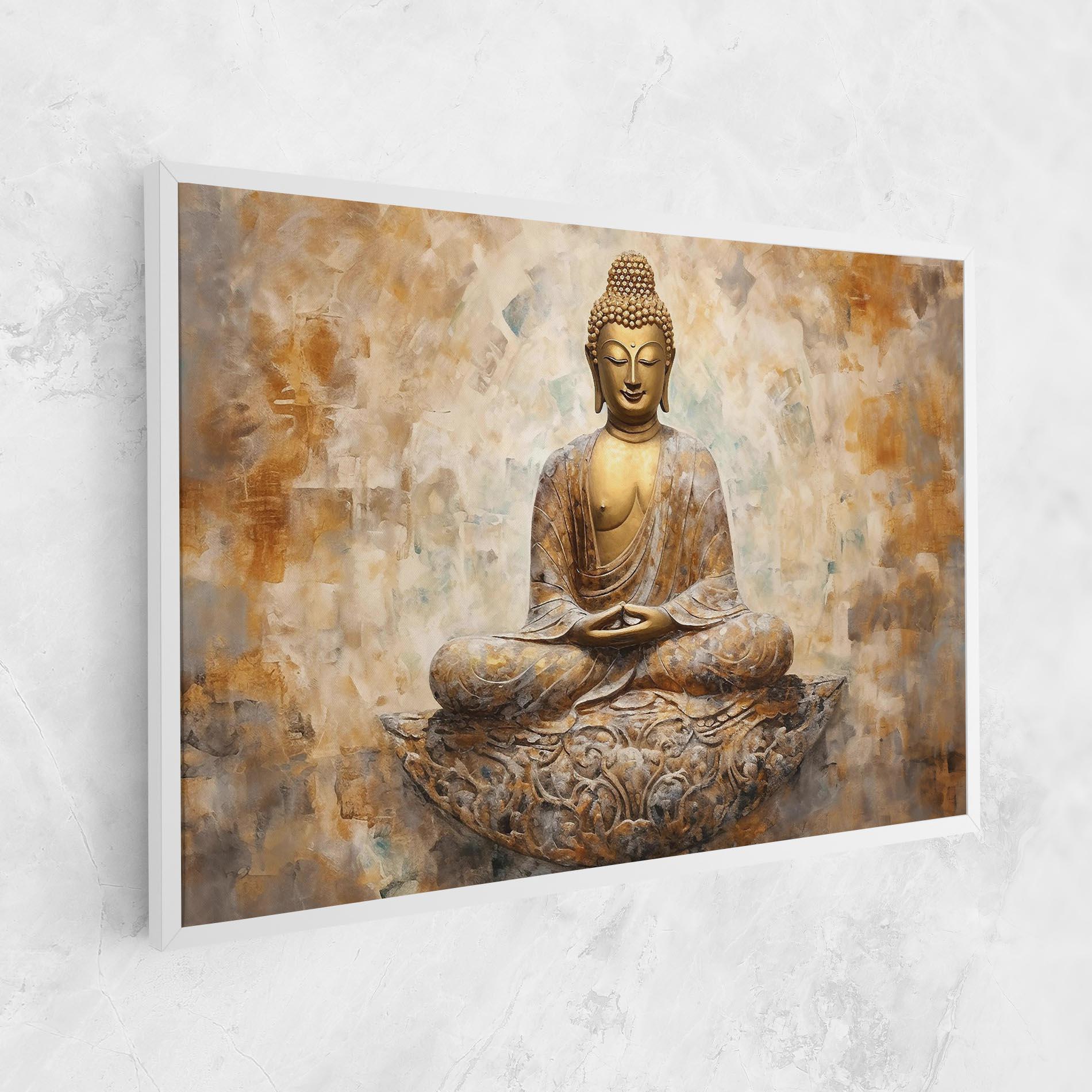 Obraz na Płótnie Cream Buddha Art mockup 1