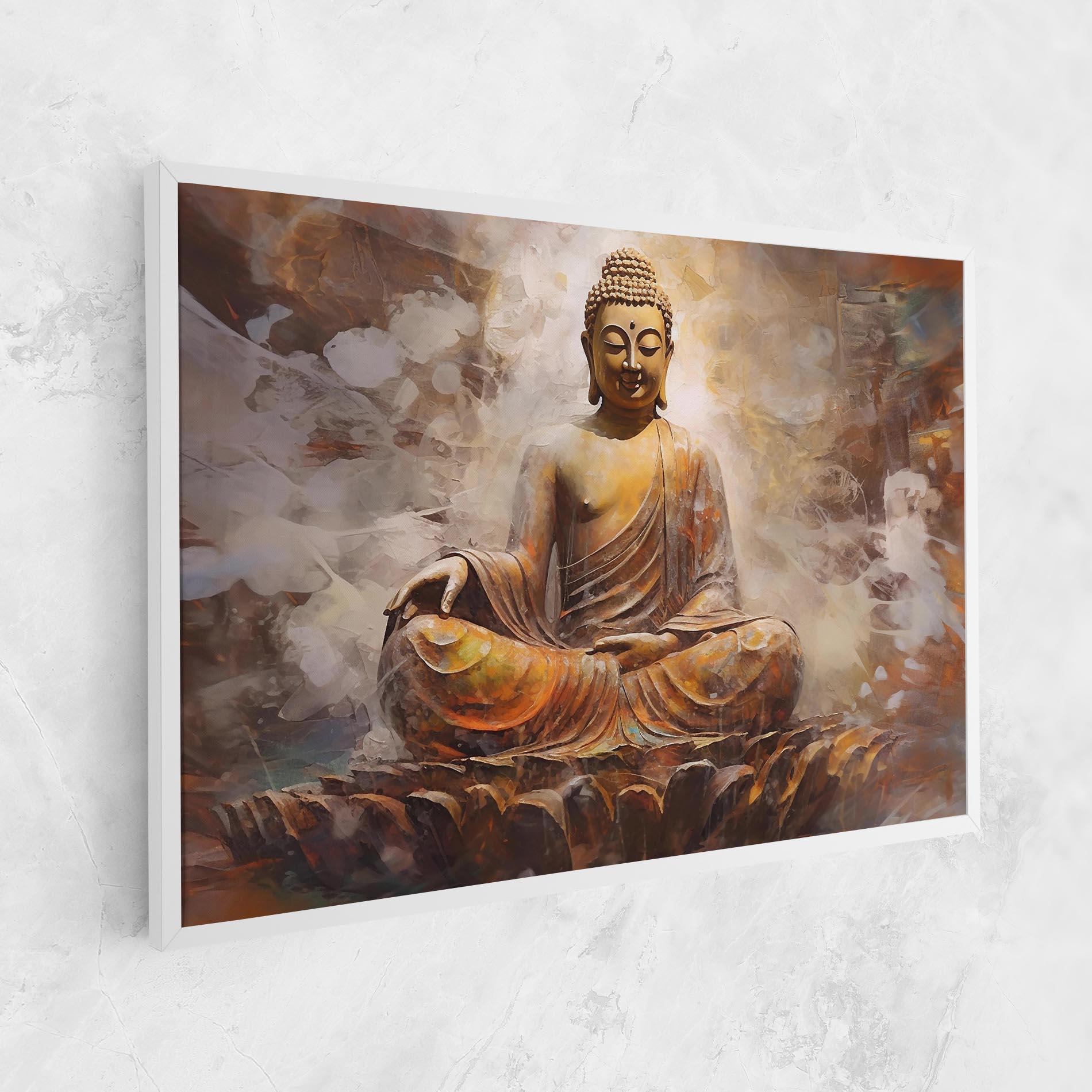 Obraz na Płótnie Cream Orange Buddha mockup 1