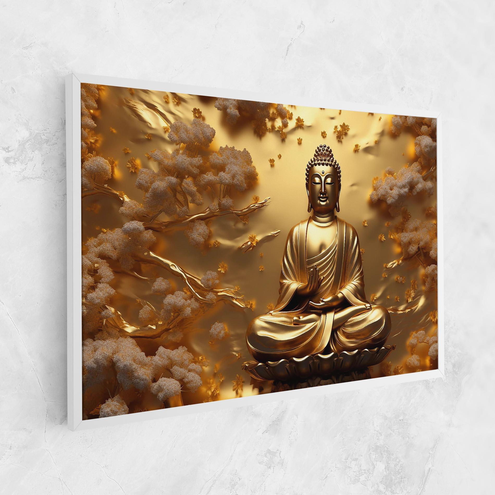 Obraz na Płótnie Strong Gold Buddha mockup 1