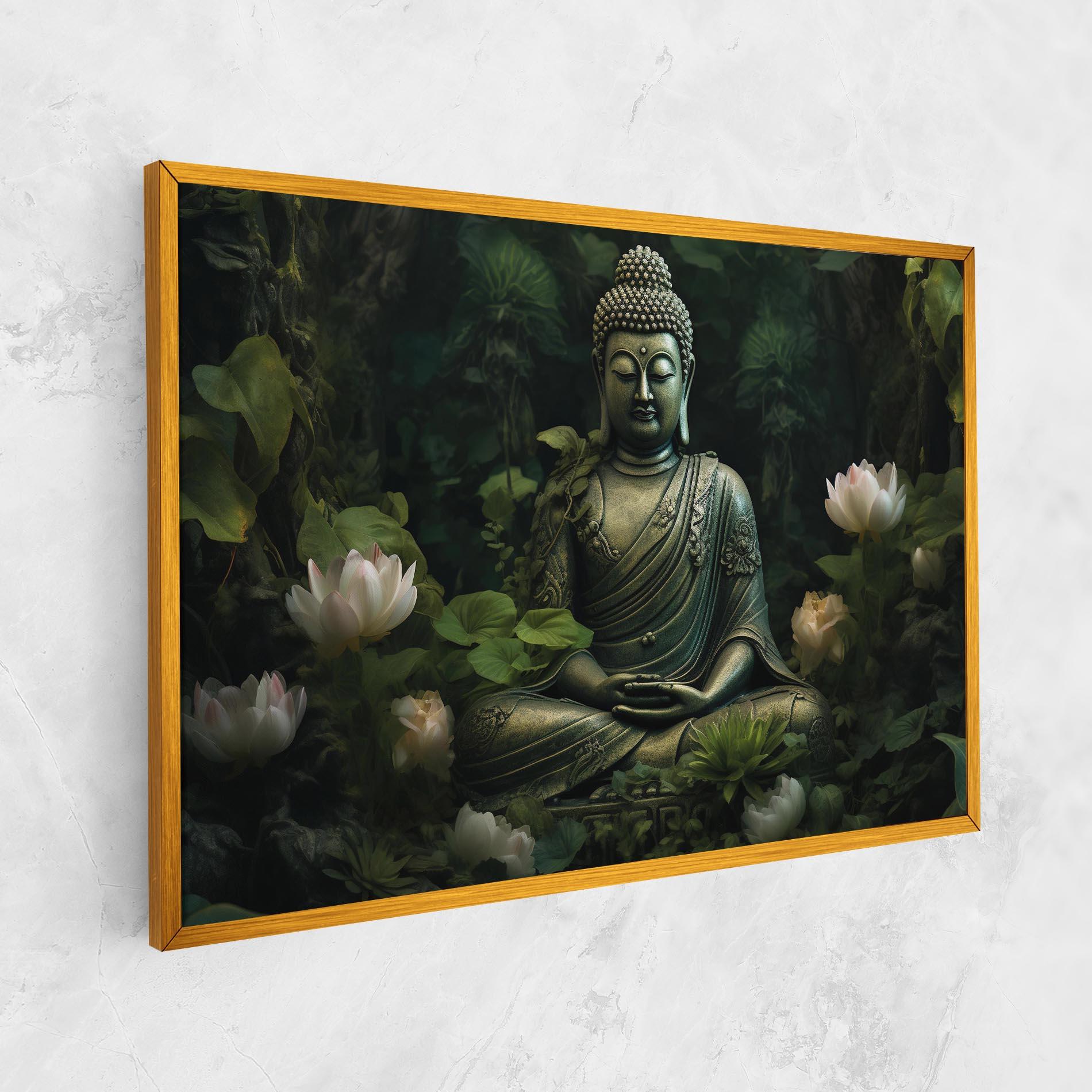 Obraz na Płótnie Buddha Lotus Flower mockup 1