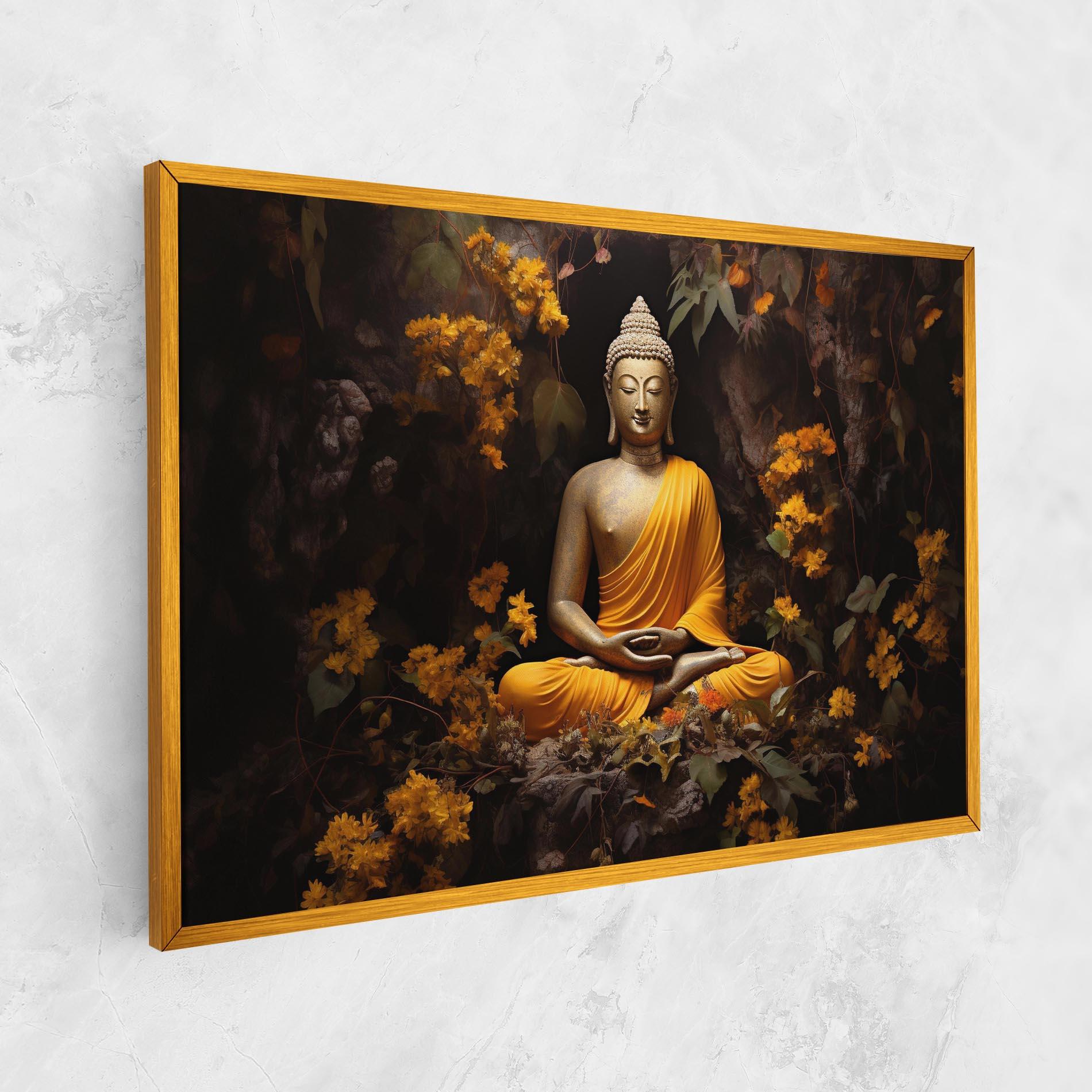 Obraz na Płótnie Yellow Light Buddha mockup 1