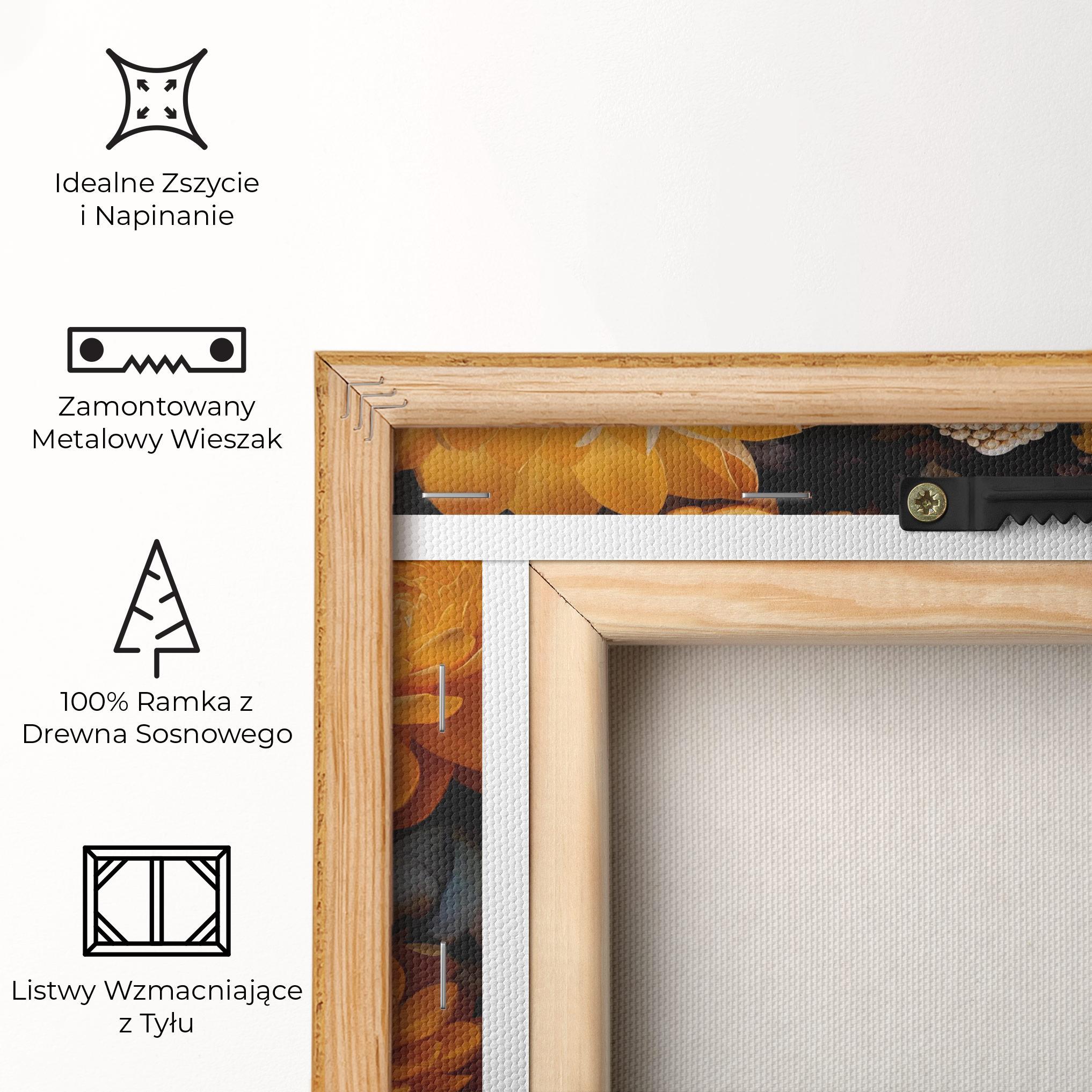 Obraz na Płótnie Buddha Big Flowers mockup 5