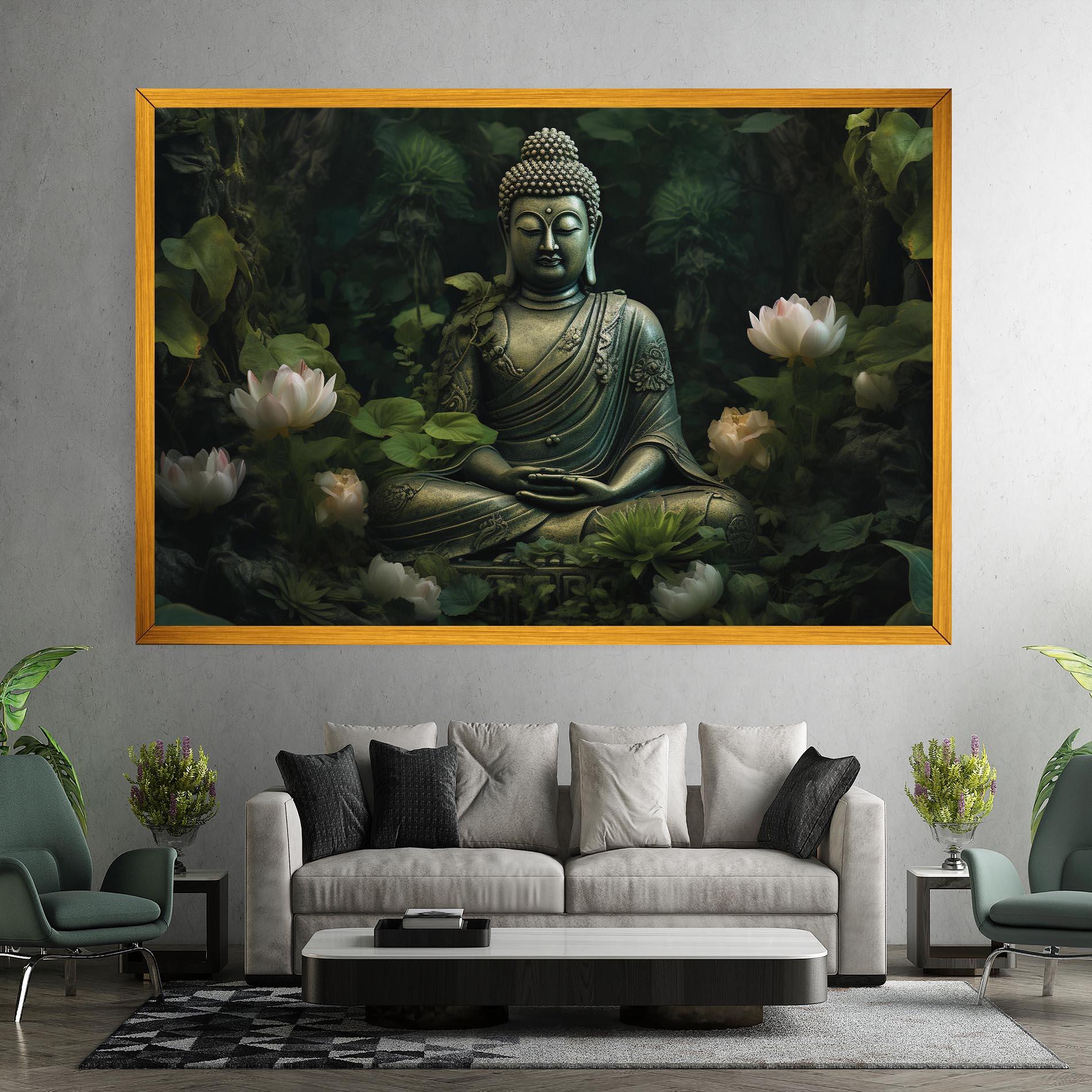 Obraz na Płótnie Buddha Lotus Flower mockup 7