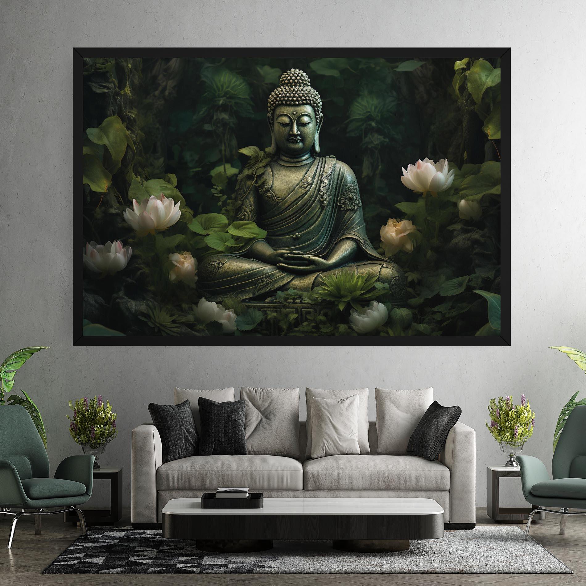 Obraz na Płótnie Buddha Lotus Flower mockup 7