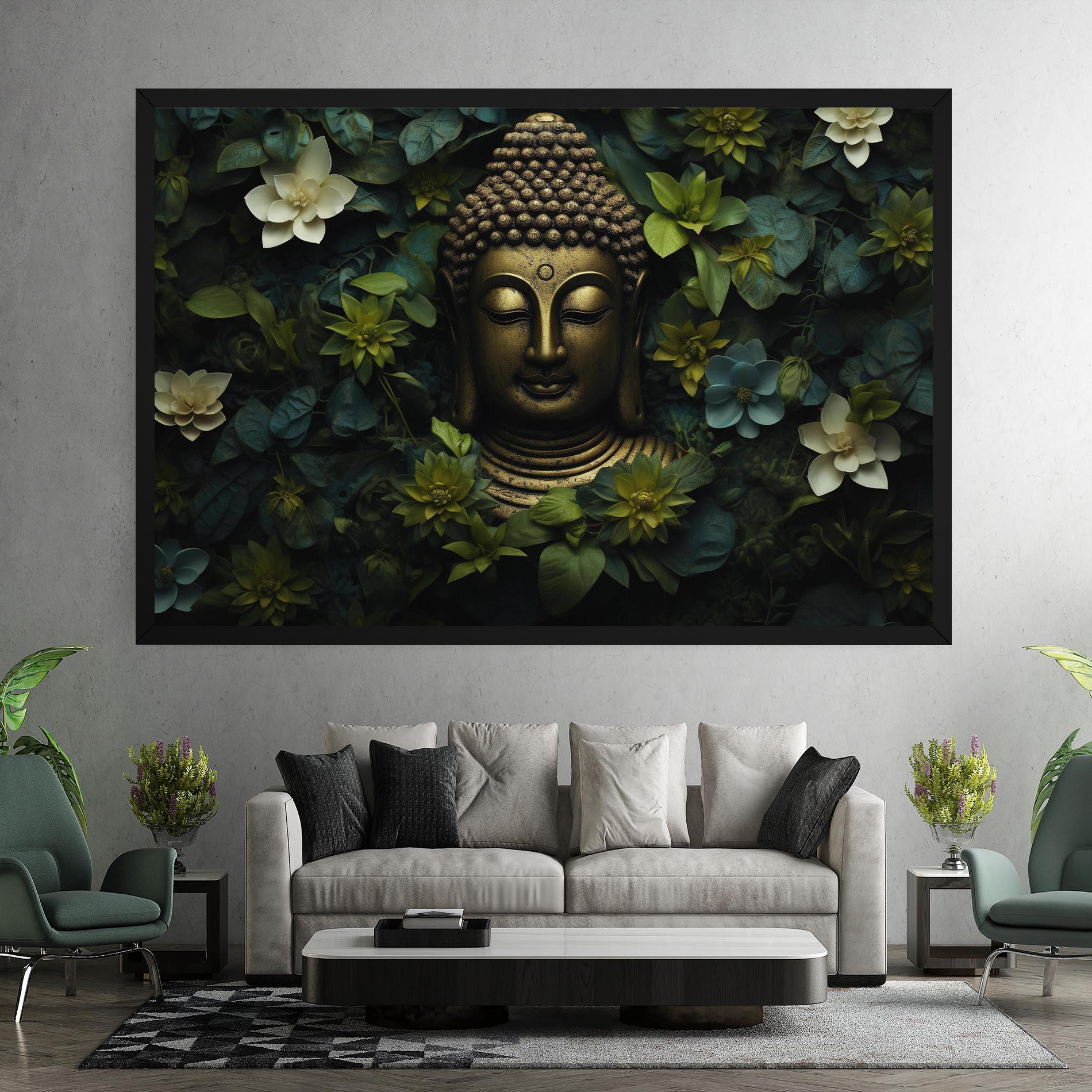 Obraz na Płótnie Lotus Flower Buddha mockup 7