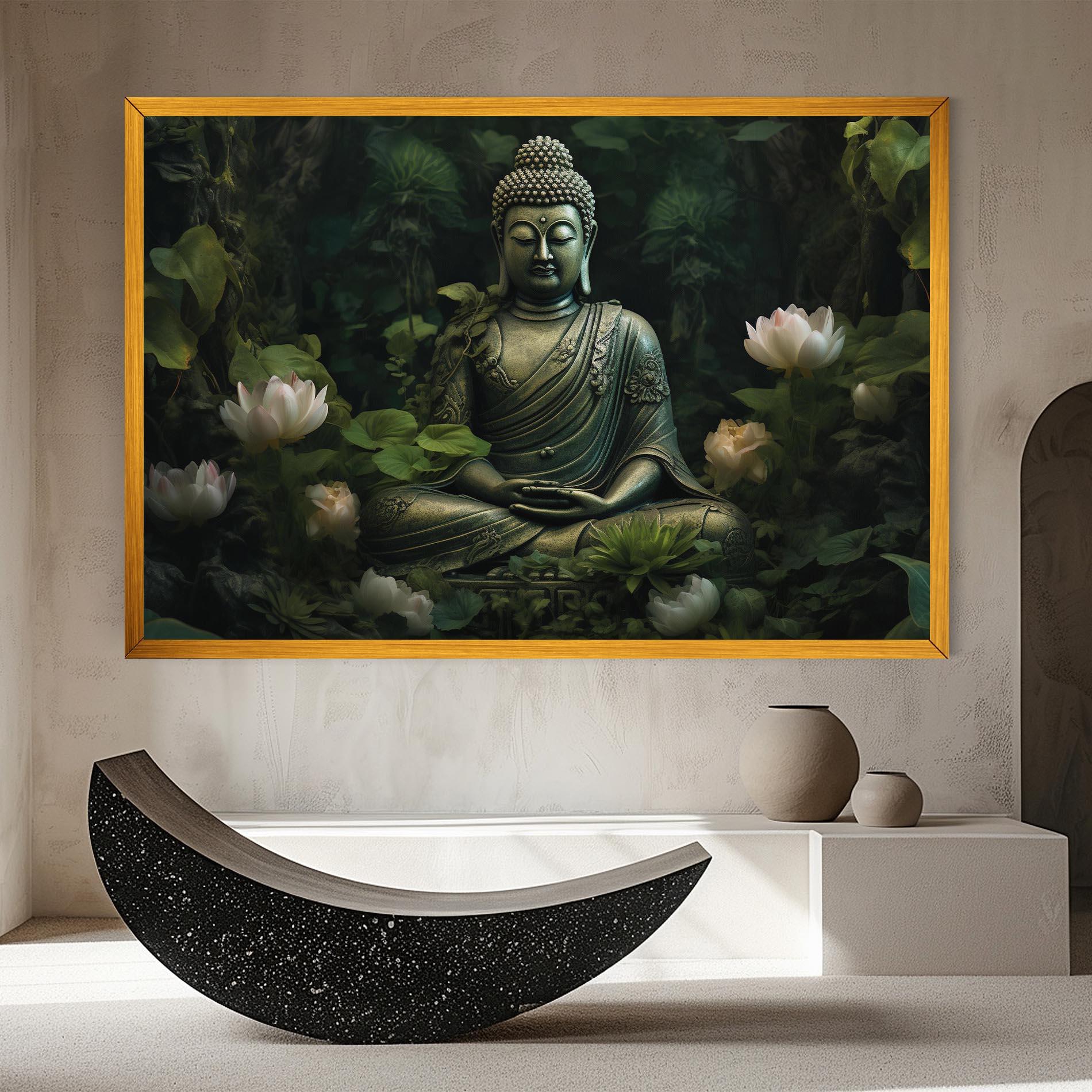 Obraz na Płótnie Buddha Lotus Flower mockup 8
