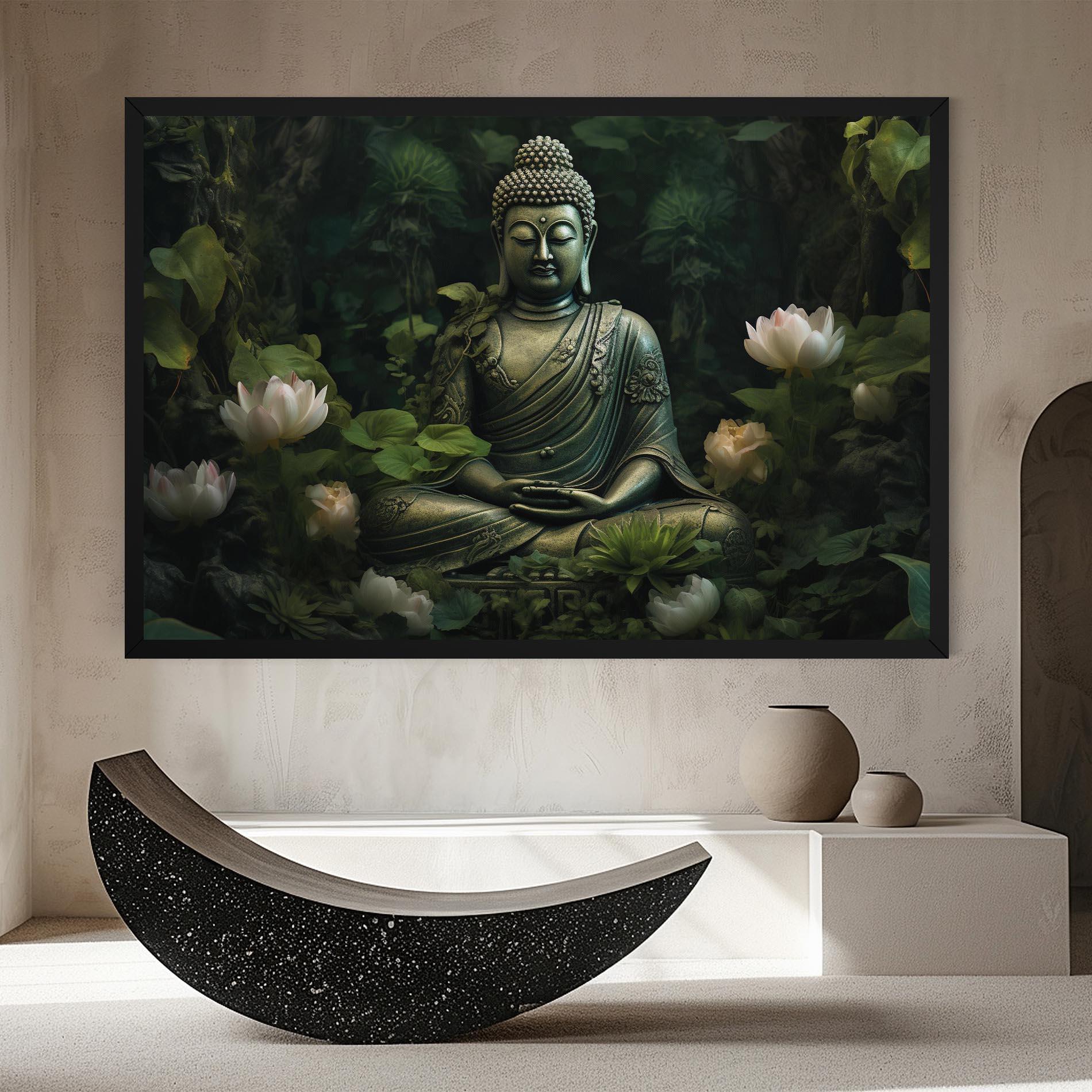 Obraz na Płótnie Buddha Lotus Flower mockup 8