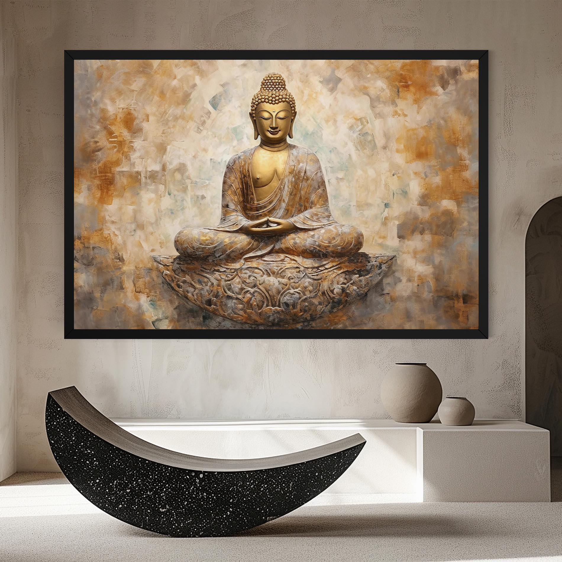 Obraz na Płótnie Cream Buddha Art mockup 8