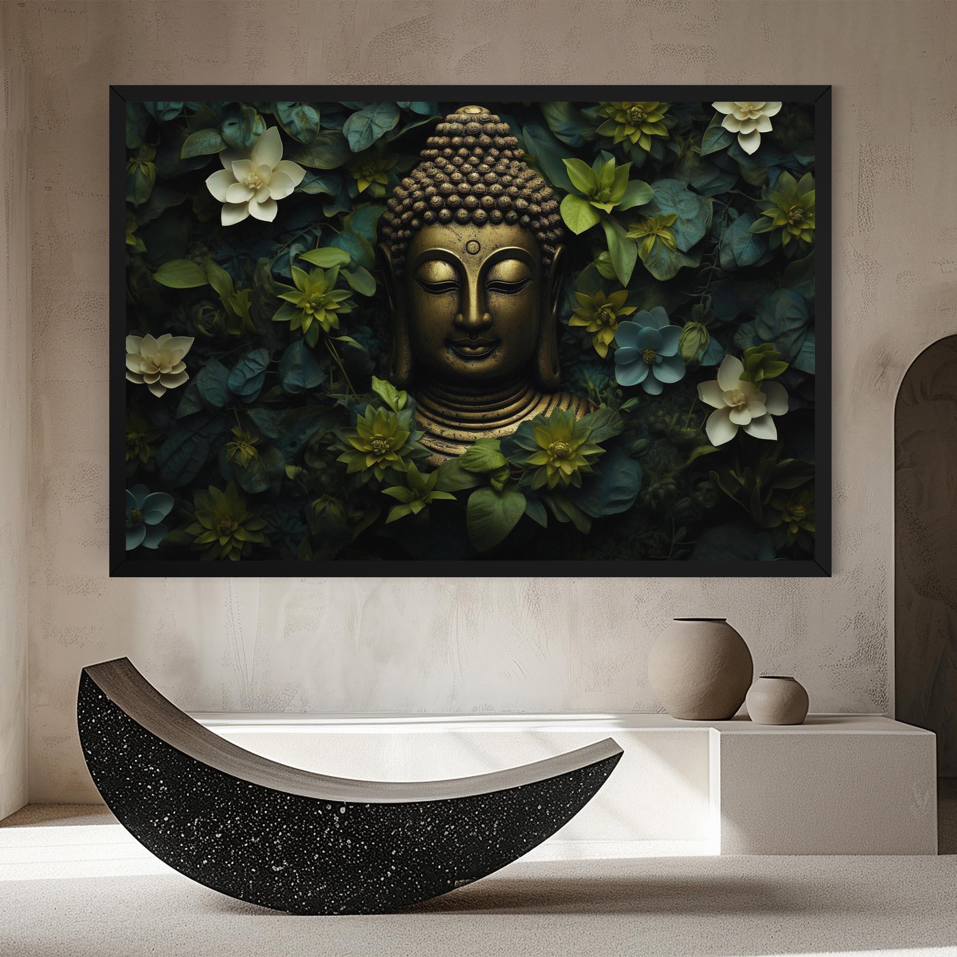 Obraz na Płótnie Lotus Flower Buddha mockup 8