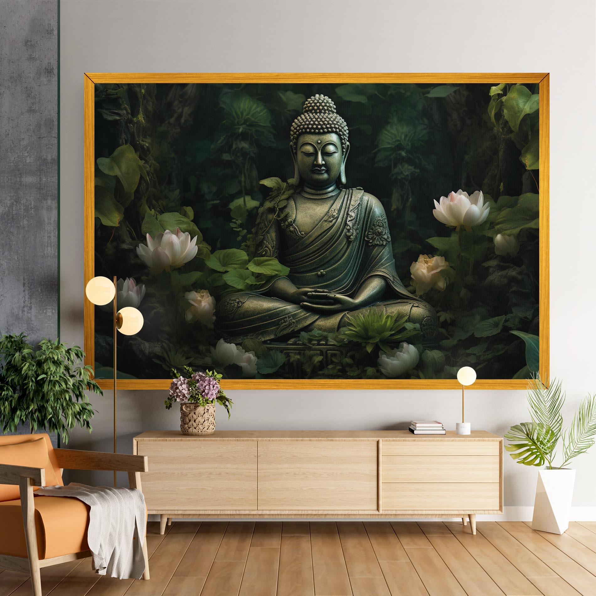Obraz na Płótnie Buddha Lotus Flower mockup 9