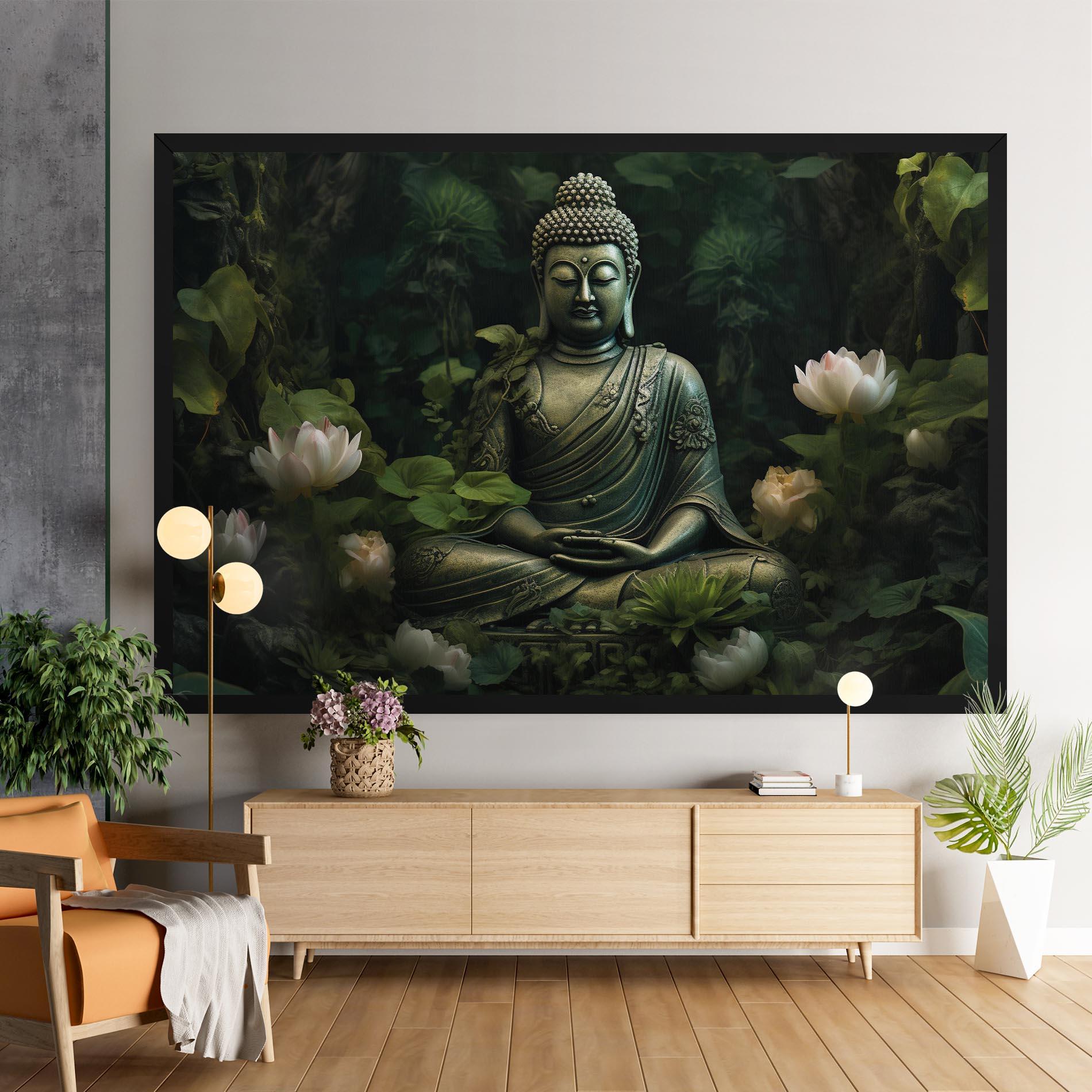 Obraz na Płótnie Buddha Lotus Flower mockup 9