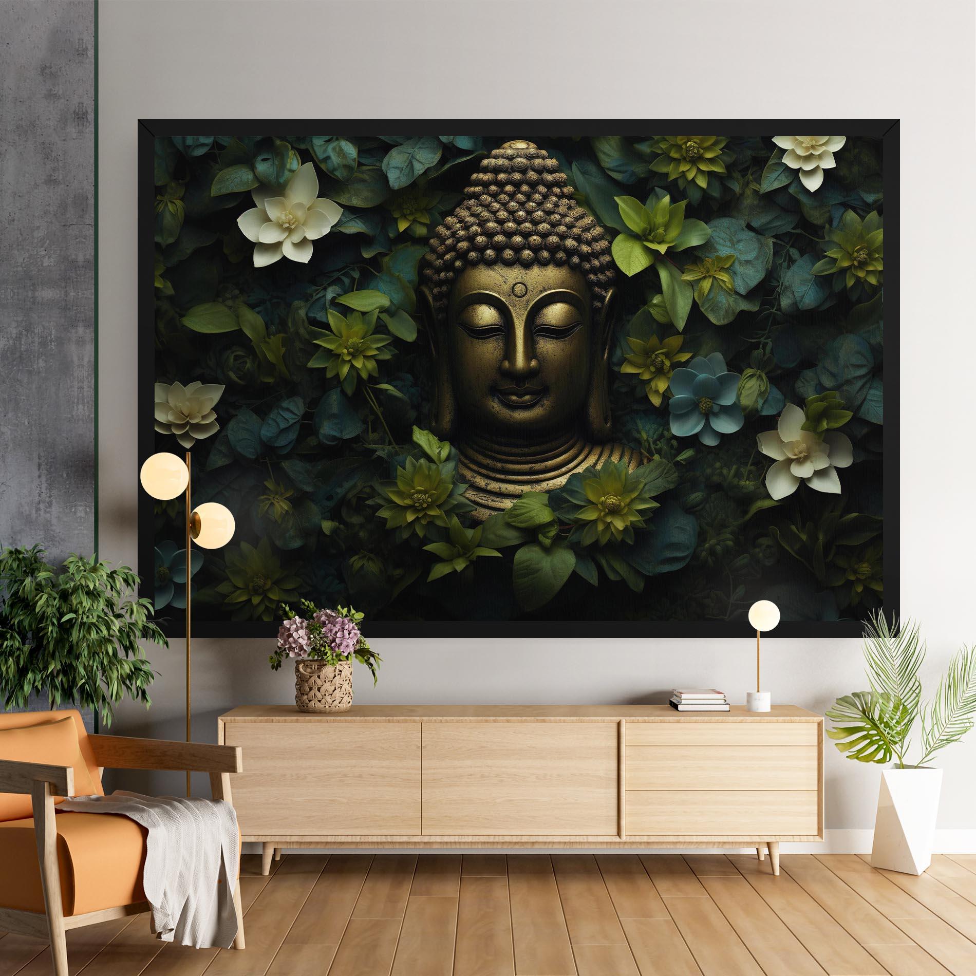 Obraz na Płótnie Lotus Flower Buddha mockup 9