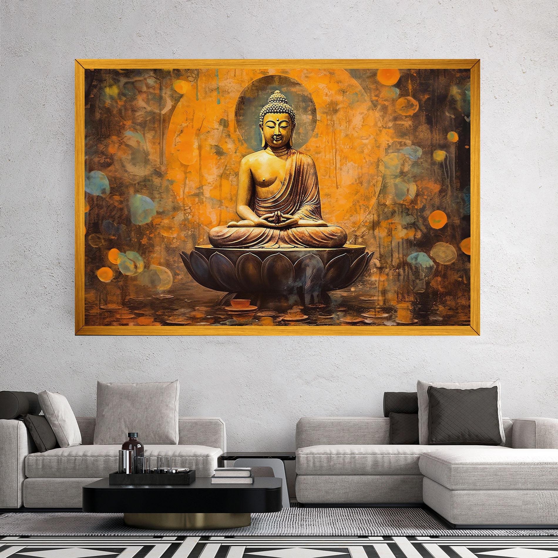Obraz na Płótnie Buddha Floating Art mockup 2