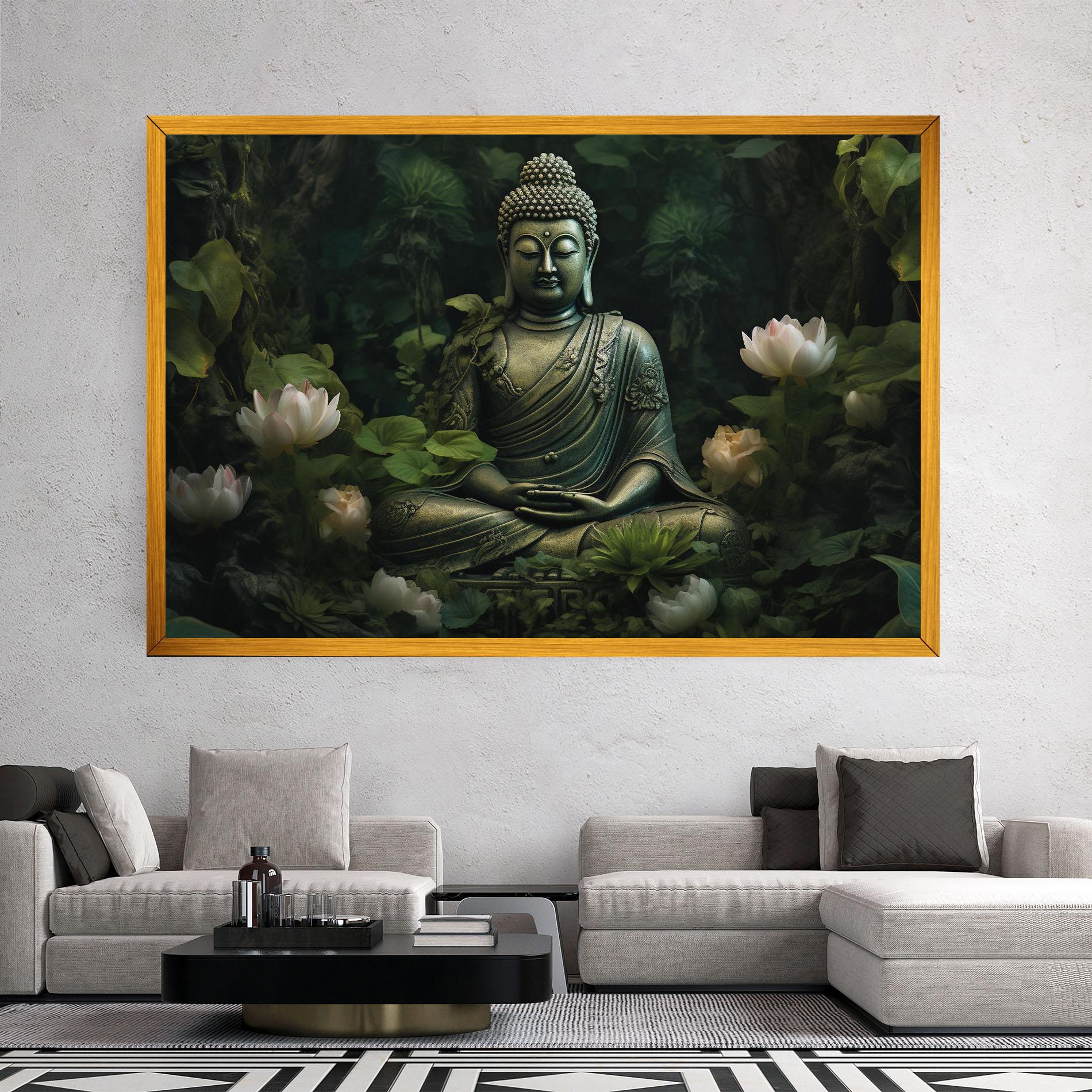 Obraz na Płótnie Buddha Lotus Flower mockup 2