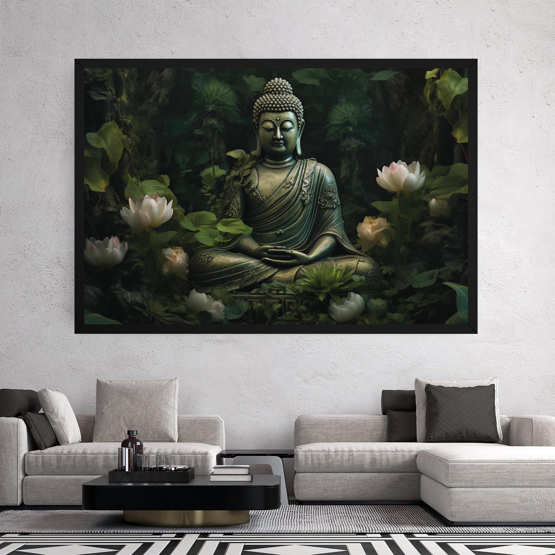 Obraz na Płótnie Buddha Lotus Flower mockup 2