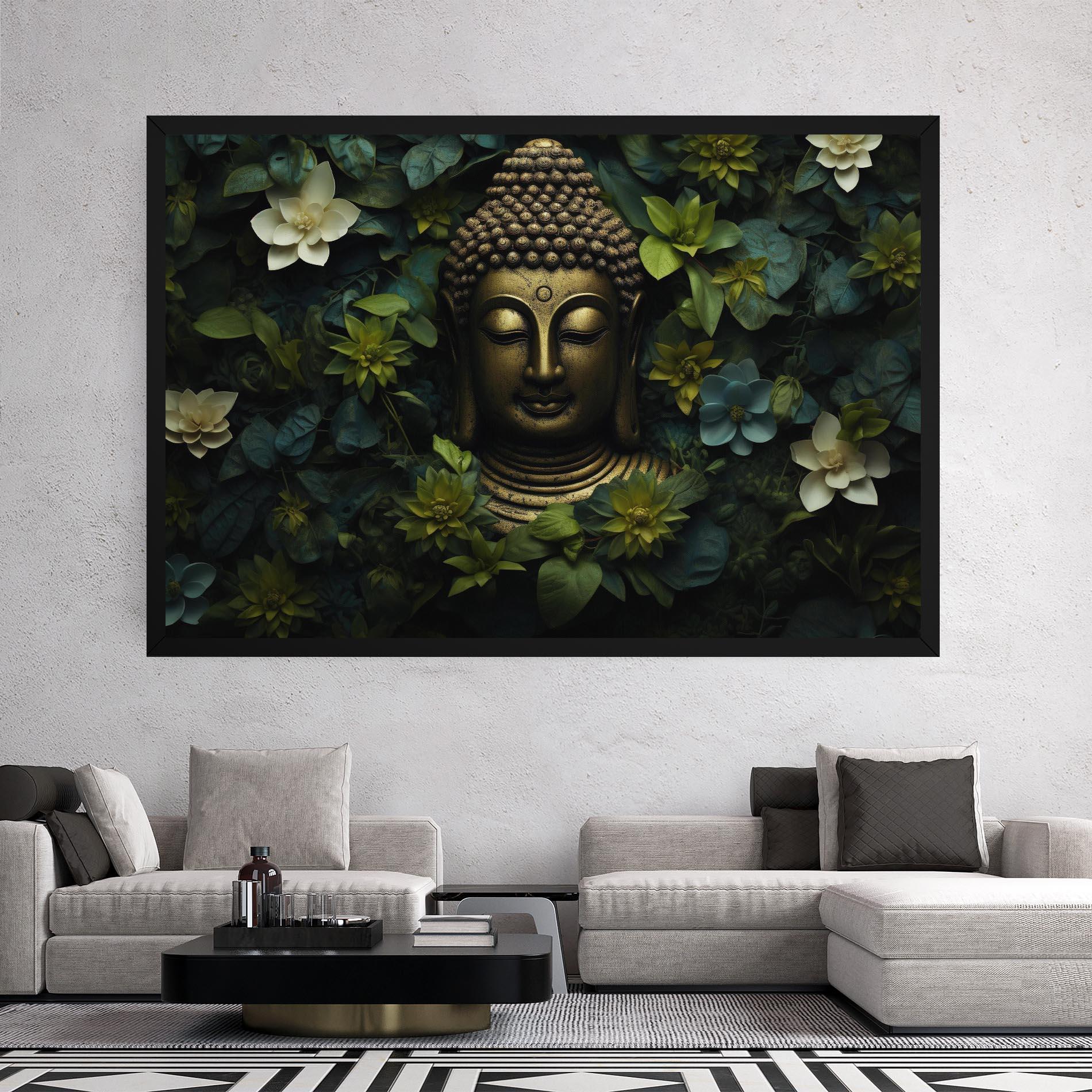 Obraz na Płótnie Lotus Flower Buddha mockup 2