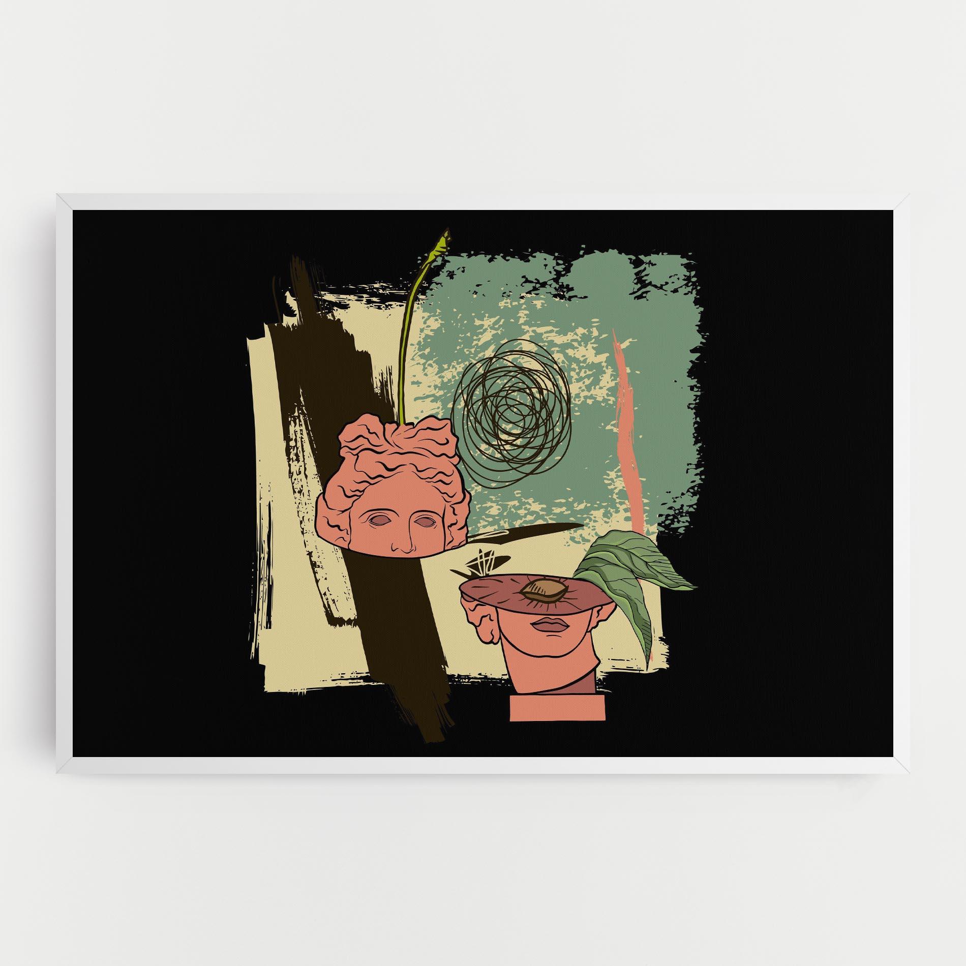 Obraz na Płótnie Statue Fruit mockup 0