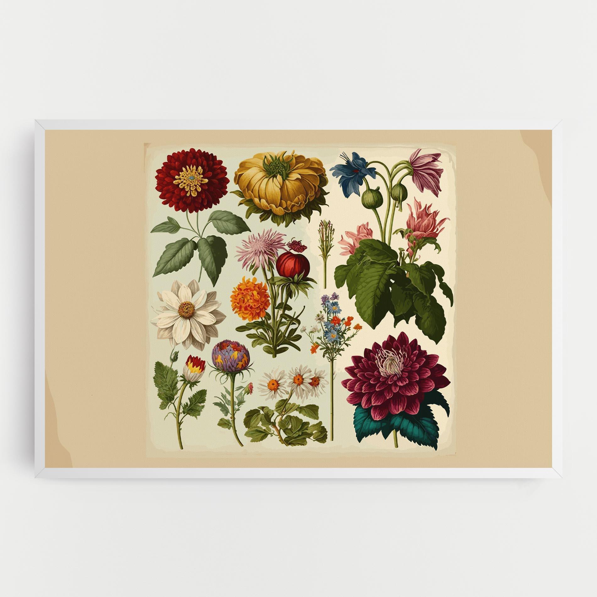 Obraz na Płótnie Vintage Botanical mockup 0