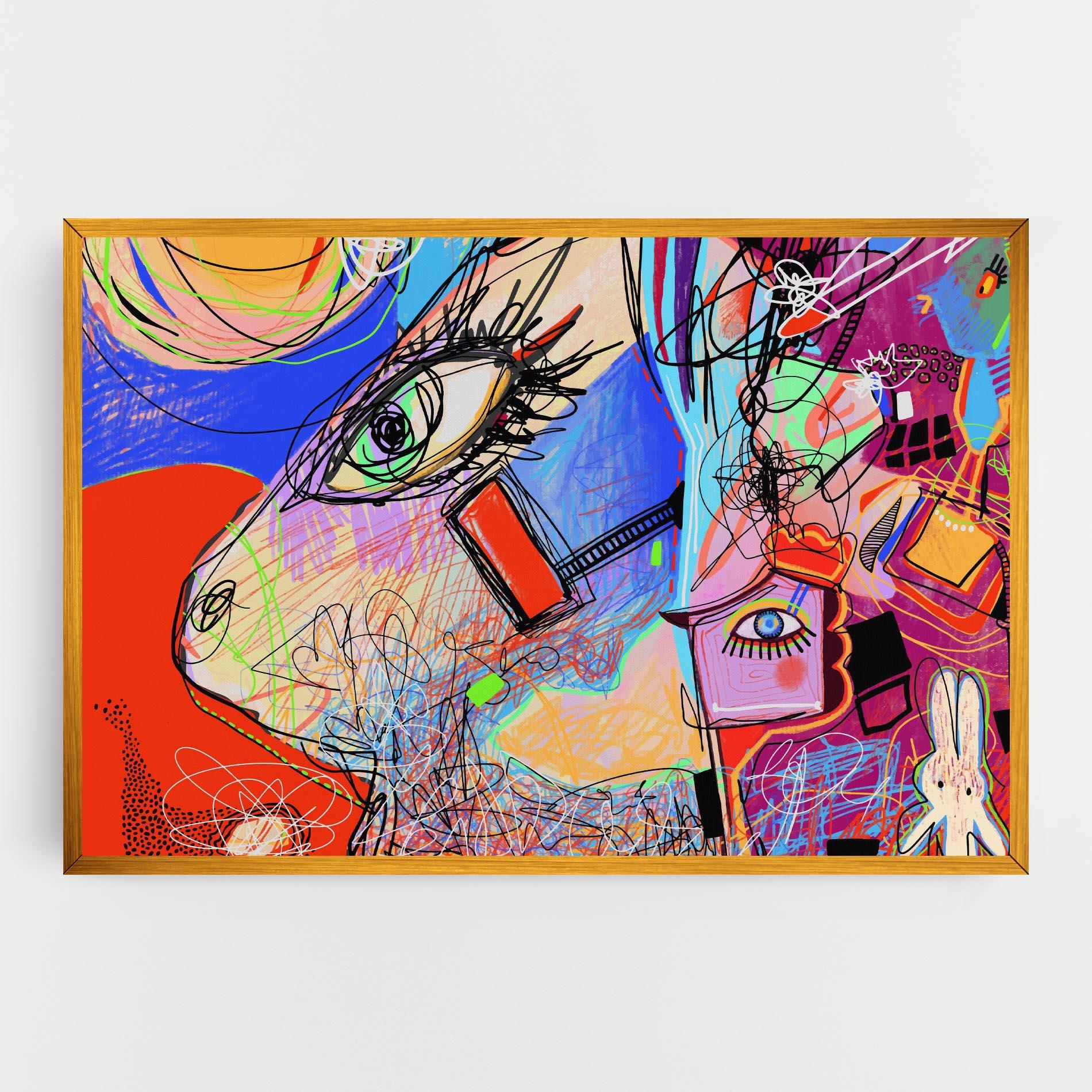 Obraz na Płótnie Animal Eye Art mockup 0