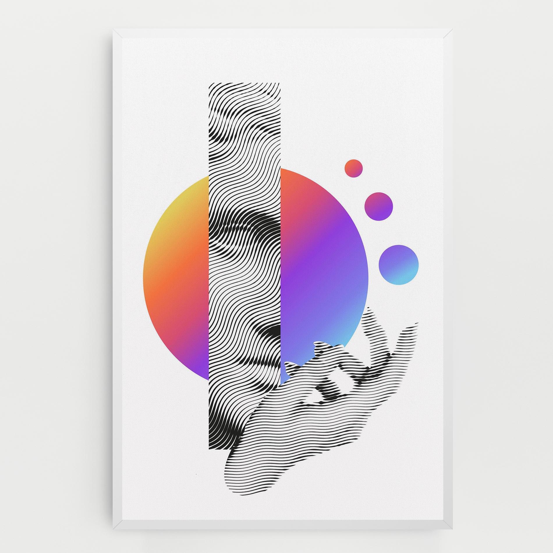 Obraz na Płótnie Orange Light Statue mockup 0