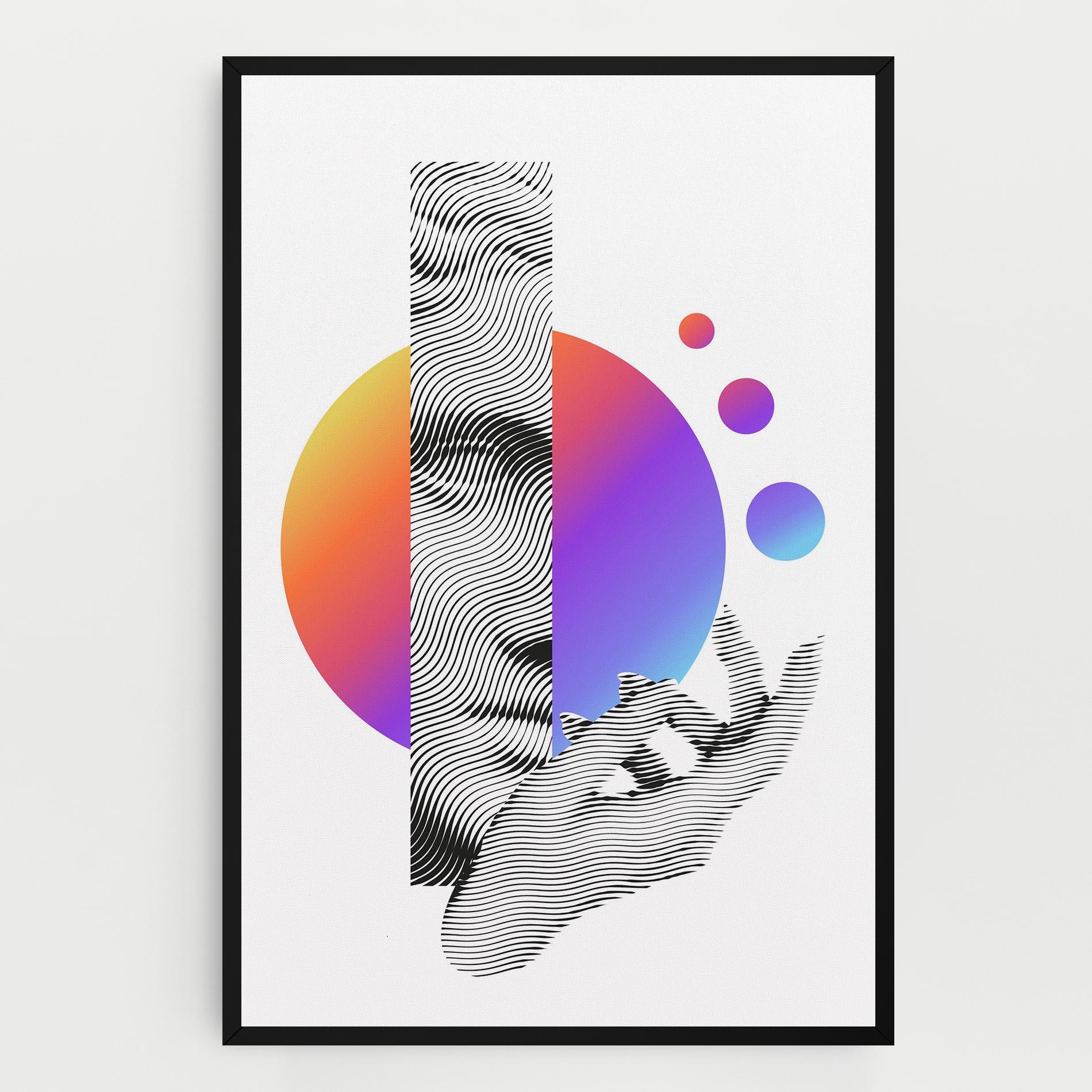 Obraz na Płótnie Orange Light Statue mockup 0