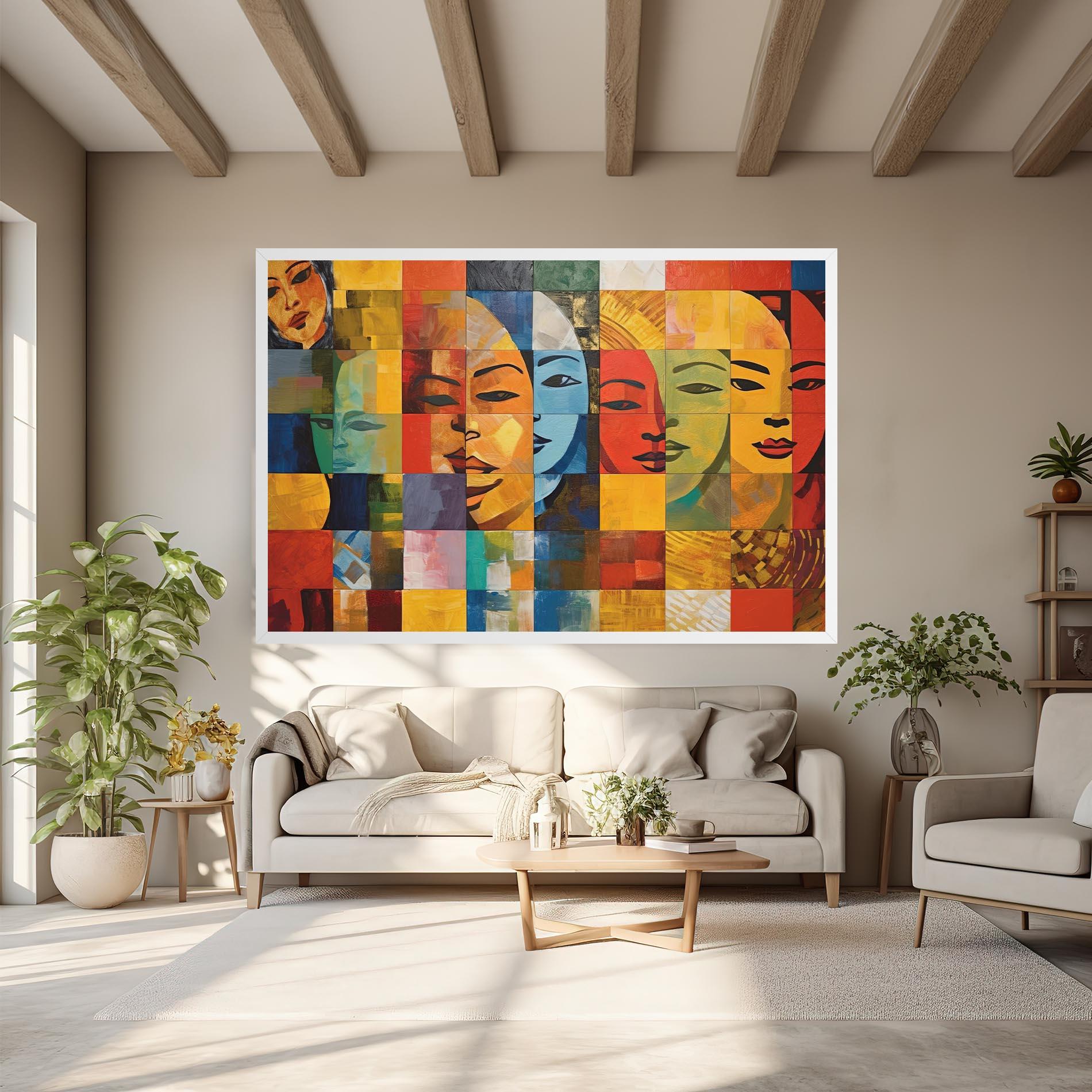 Obraz na Płótnie Abstract Concept Collage mockup 6