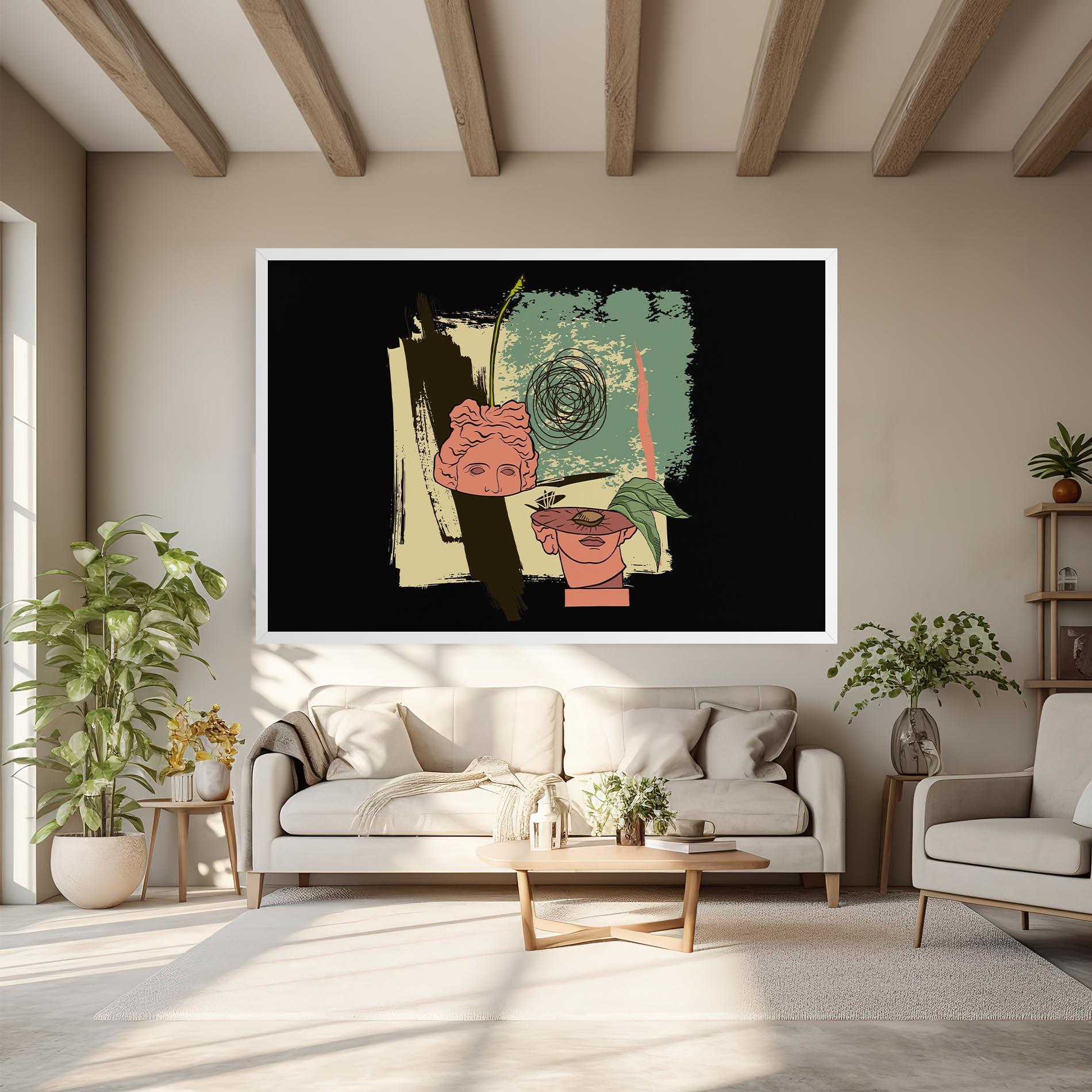 Obraz na Płótnie Statue Fruit mockup 6