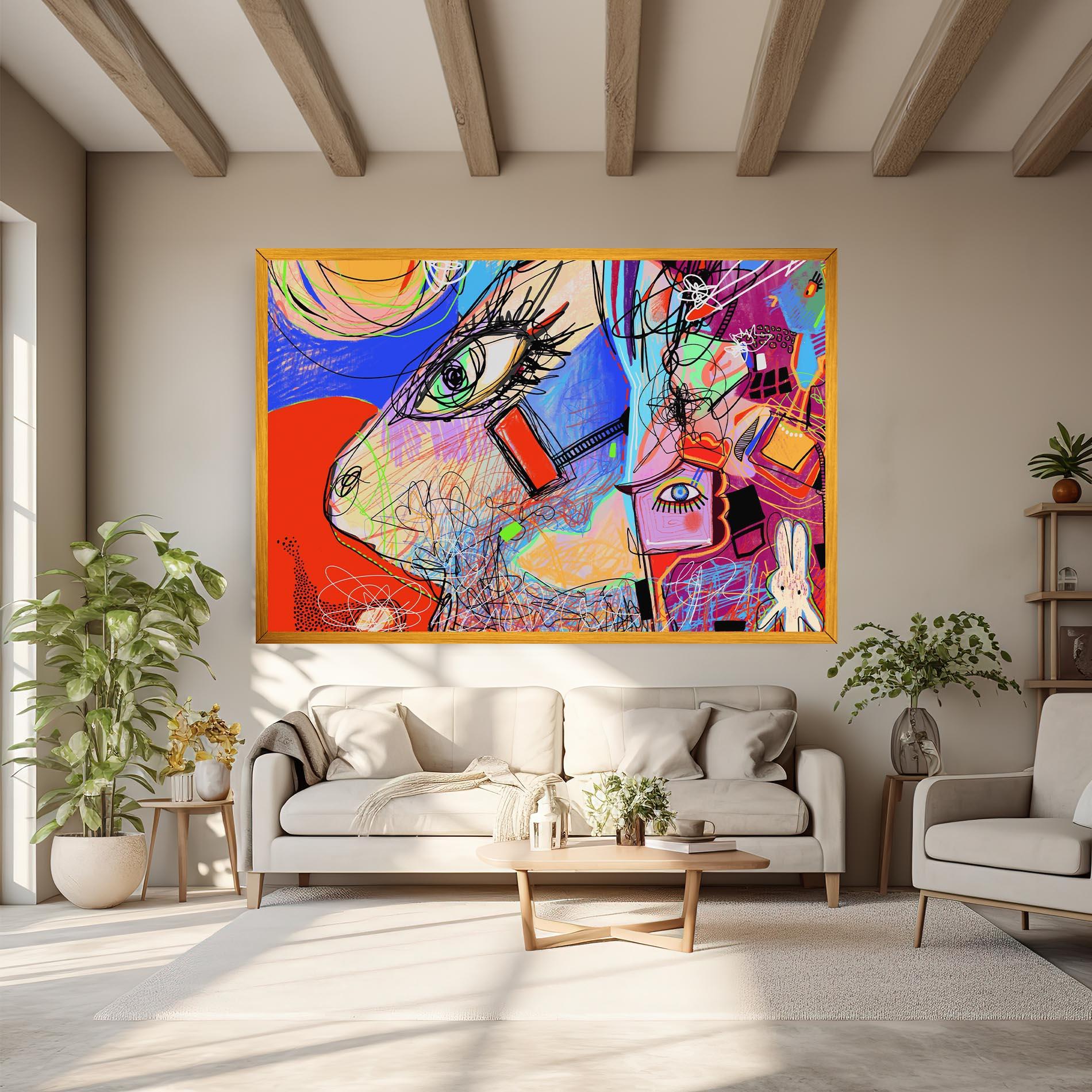 Obraz na Płótnie Animal Eye Art mockup 6