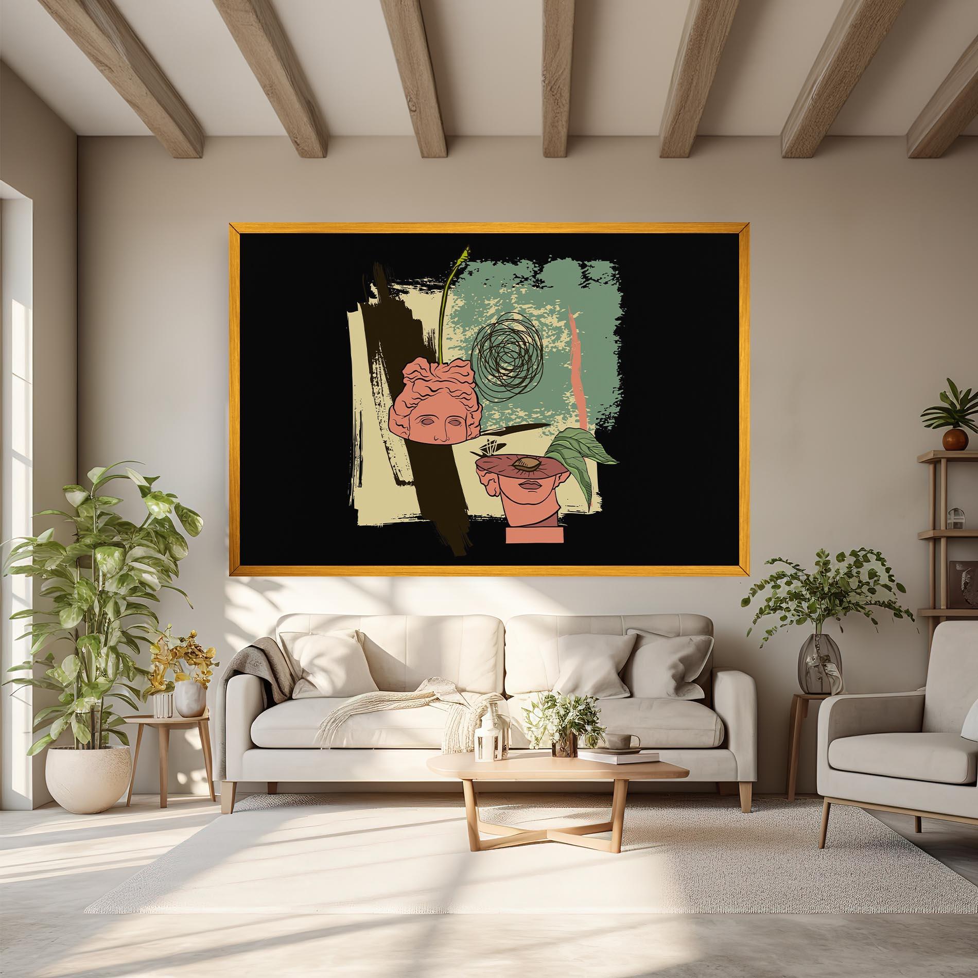 Obraz na Płótnie Statue Fruit mockup 6