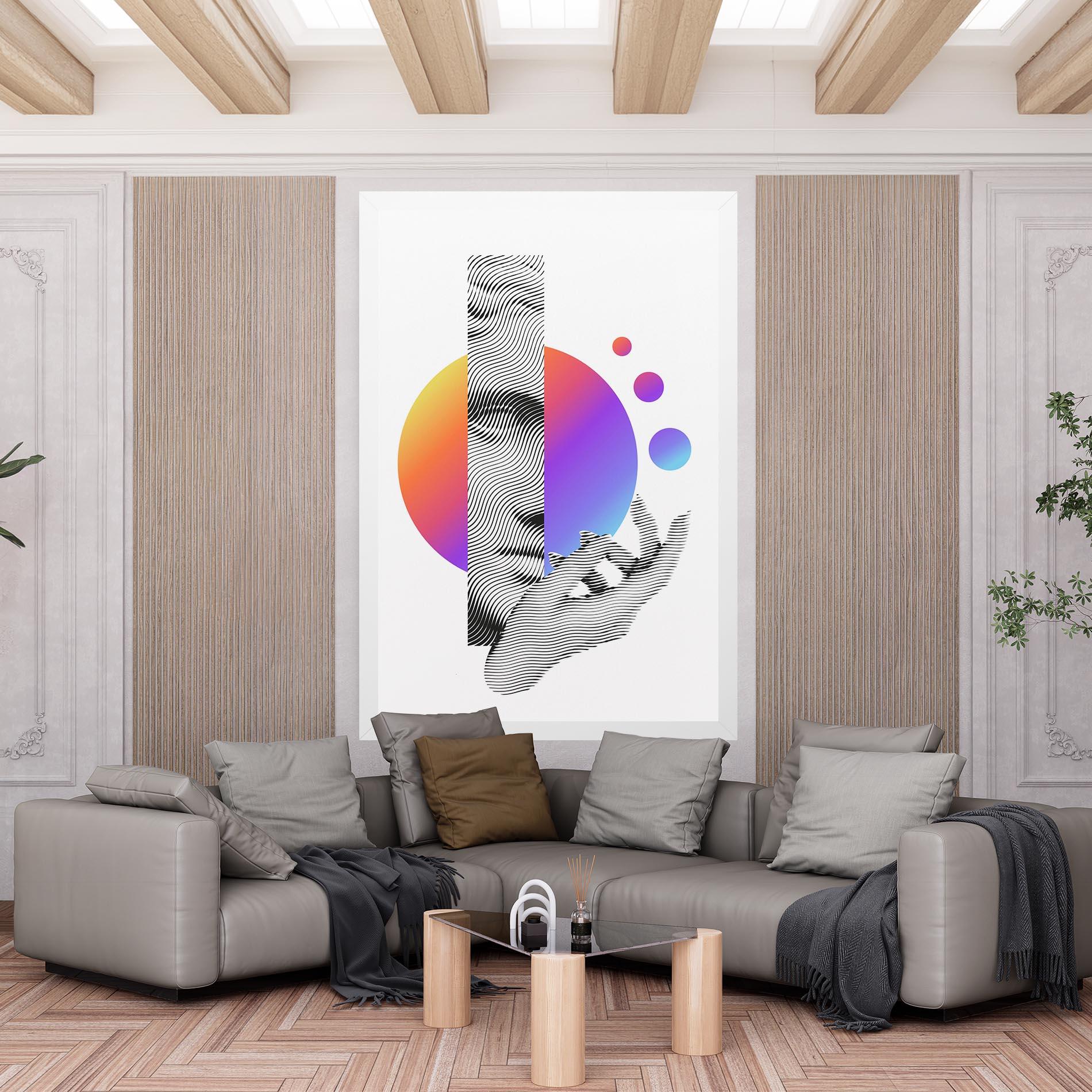 Obraz na Płótnie Orange Light Statue mockup 6