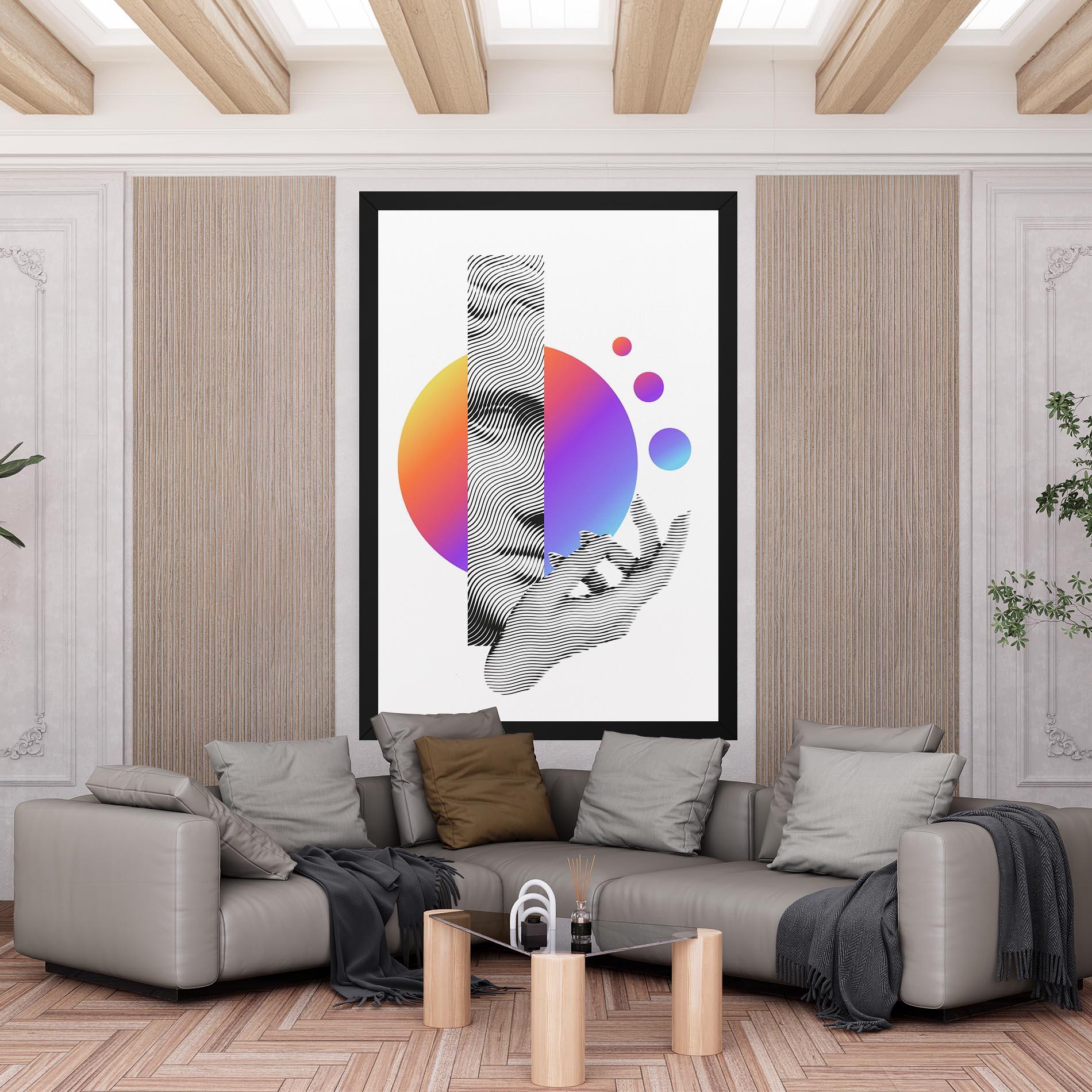 Obraz na Płótnie Orange Light Statue mockup 6