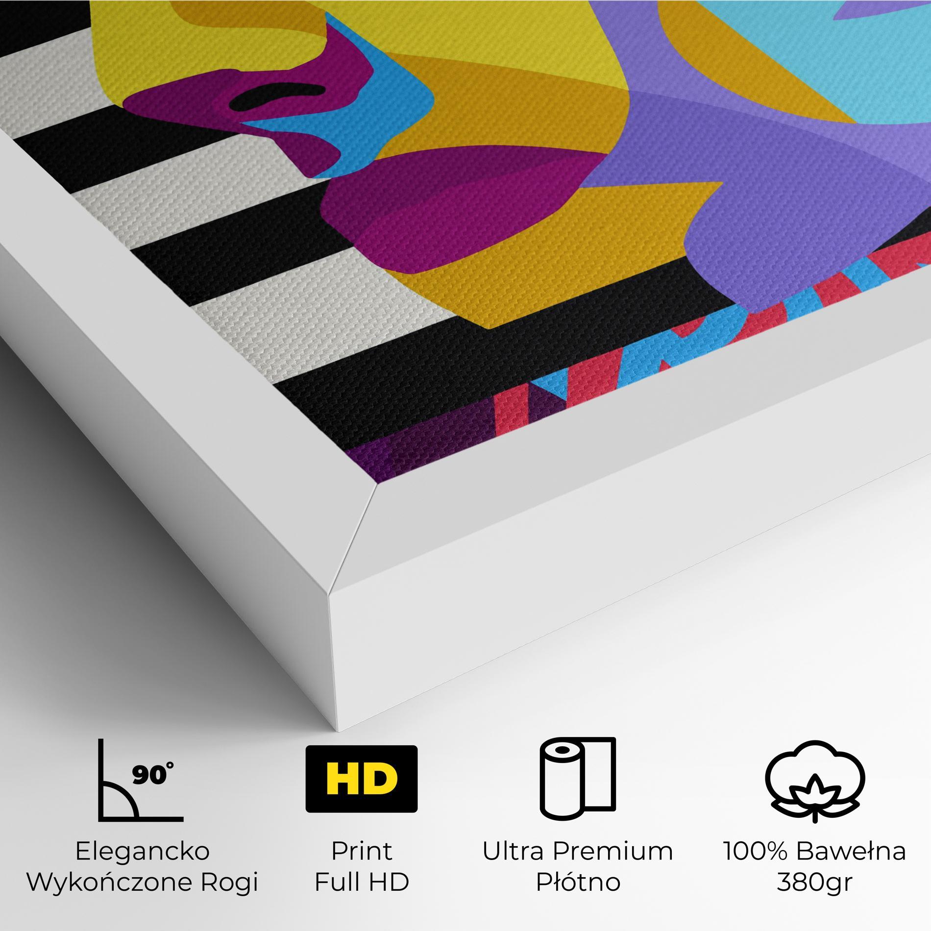 Obraz na Płótnie Abstract Male Face mockup 4