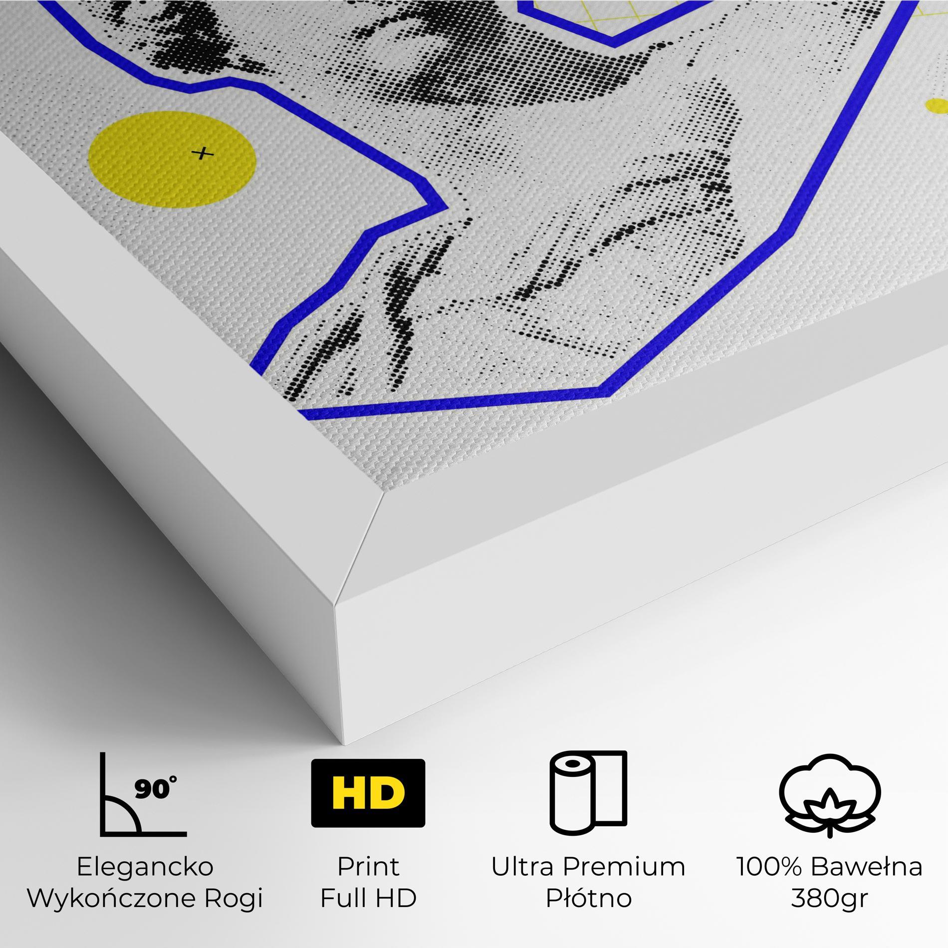 Obraz na Płótnie Rainbow Statue mockup 4