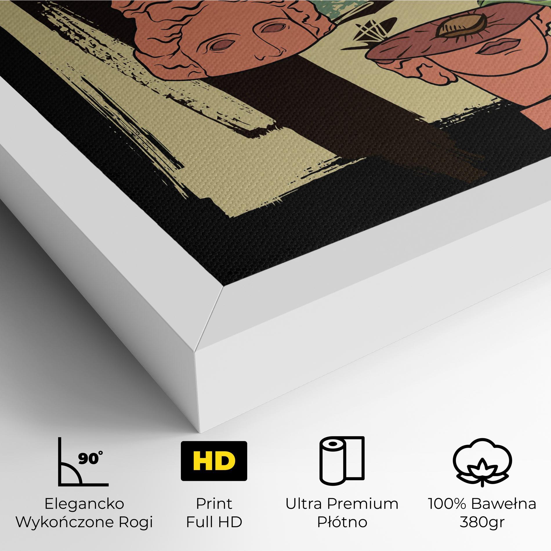 Obraz na Płótnie Statue Fruit mockup 4