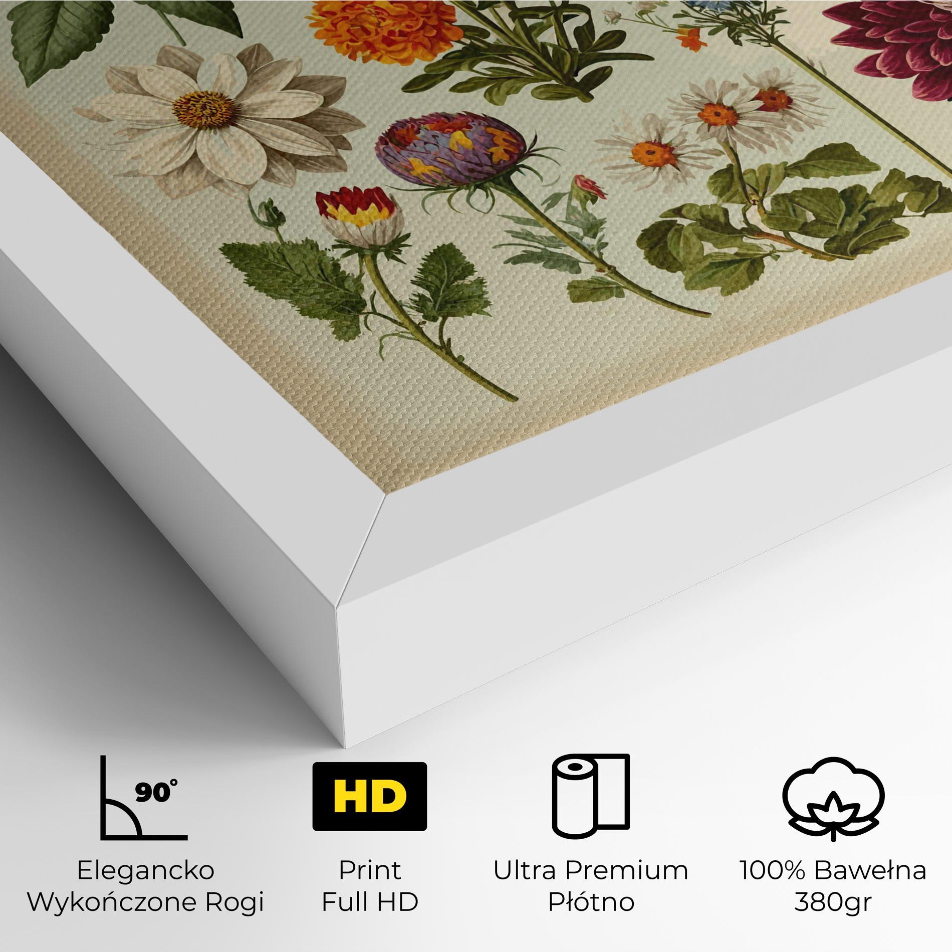 Obraz na Płótnie Vintage Botanical mockup 4