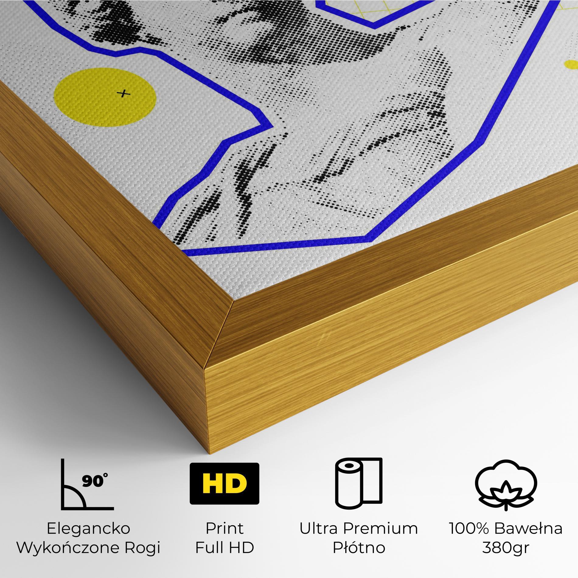 Obraz na Płótnie Rainbow Statue mockup 4