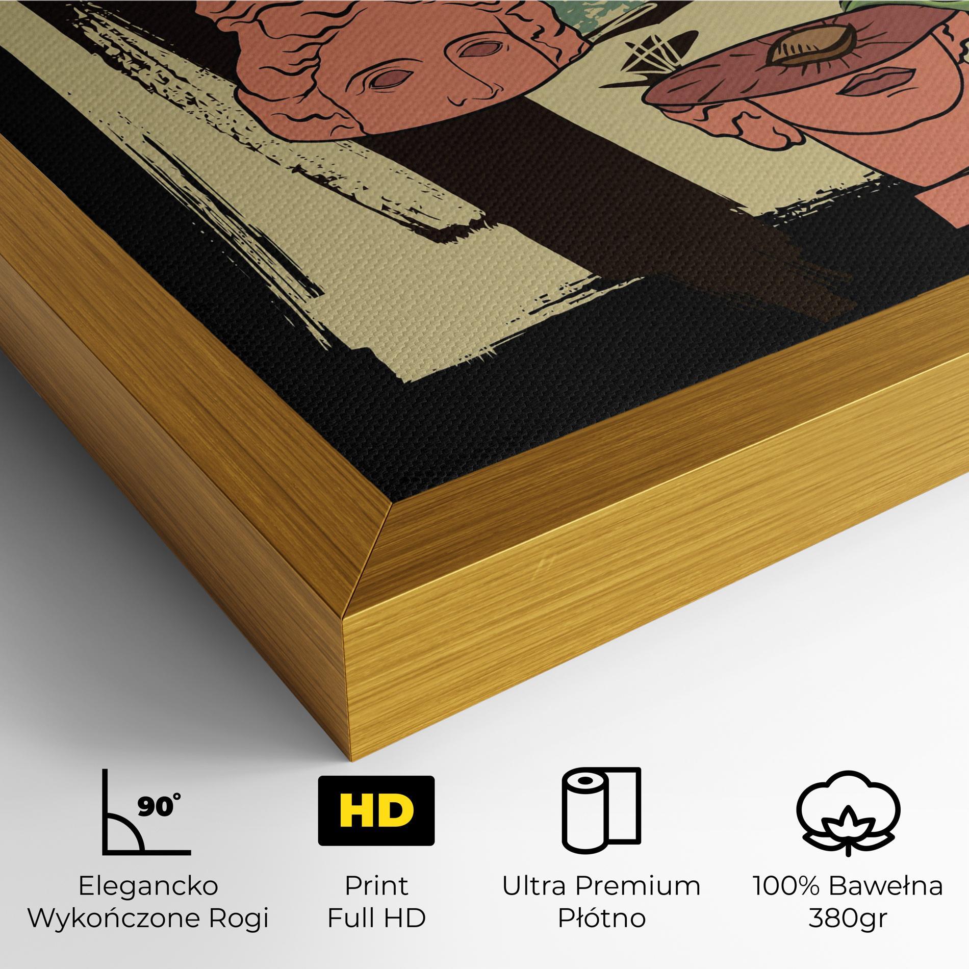 Obraz na Płótnie Statue Fruit mockup 4