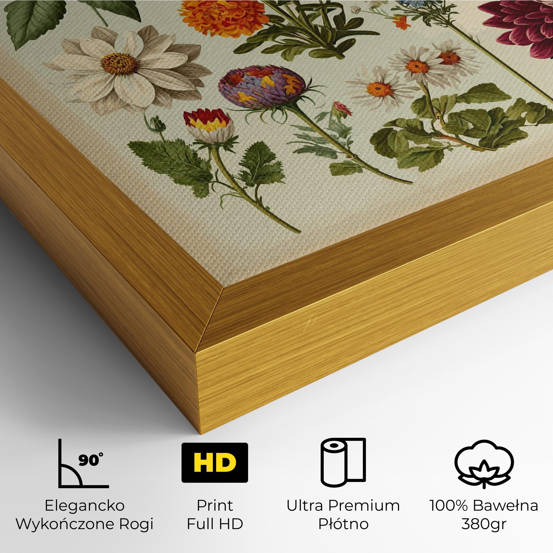 Obraz na Płótnie Vintage Botanical mockup 4