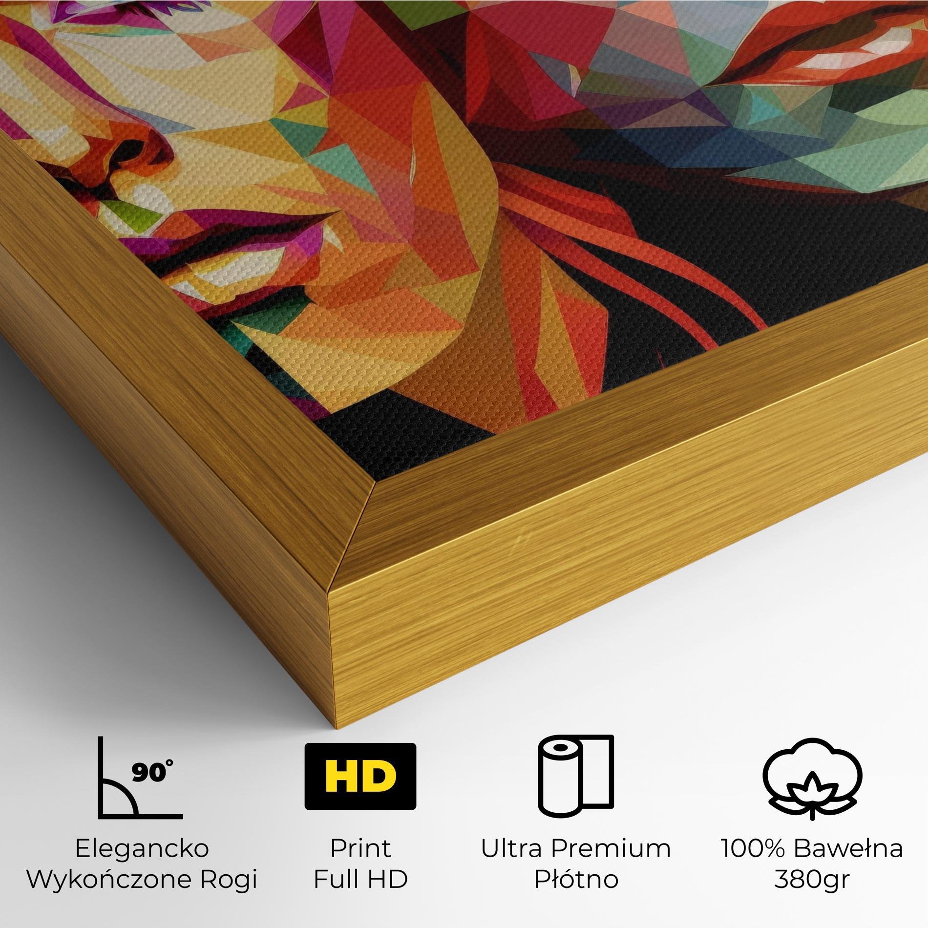 Obraz na Płótnie Women Face Collage mockup 4