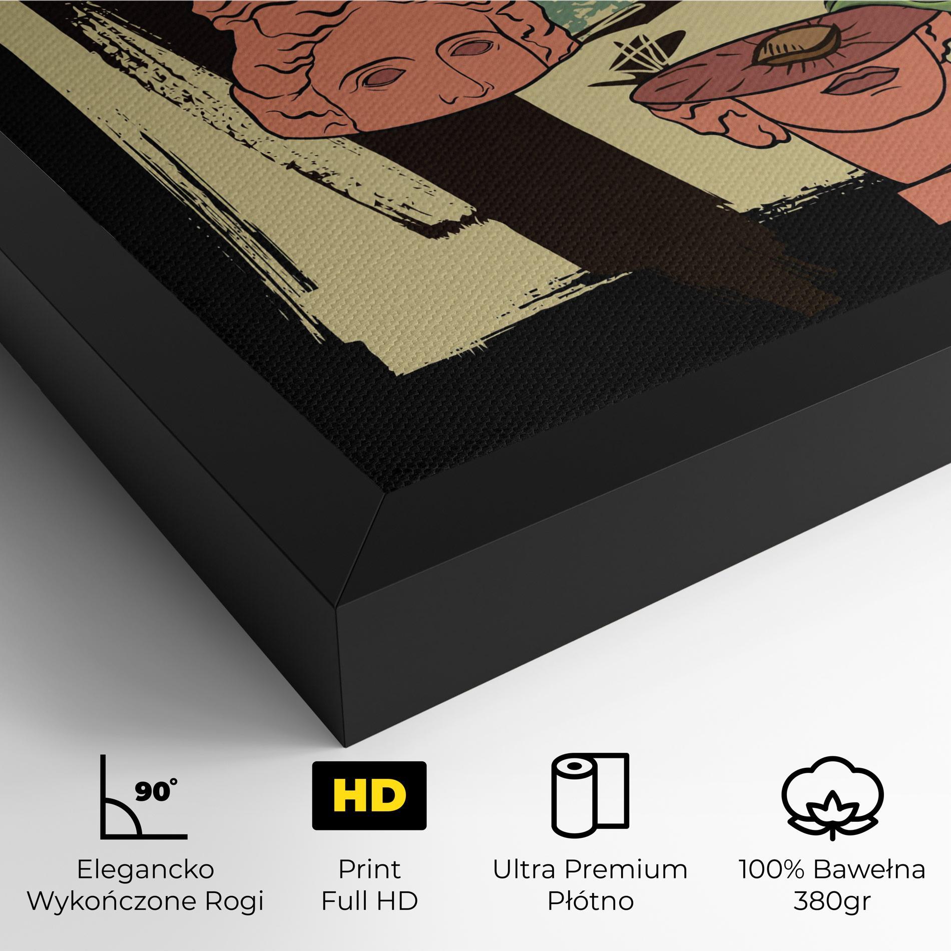 Obraz na Płótnie Statue Fruit mockup 4