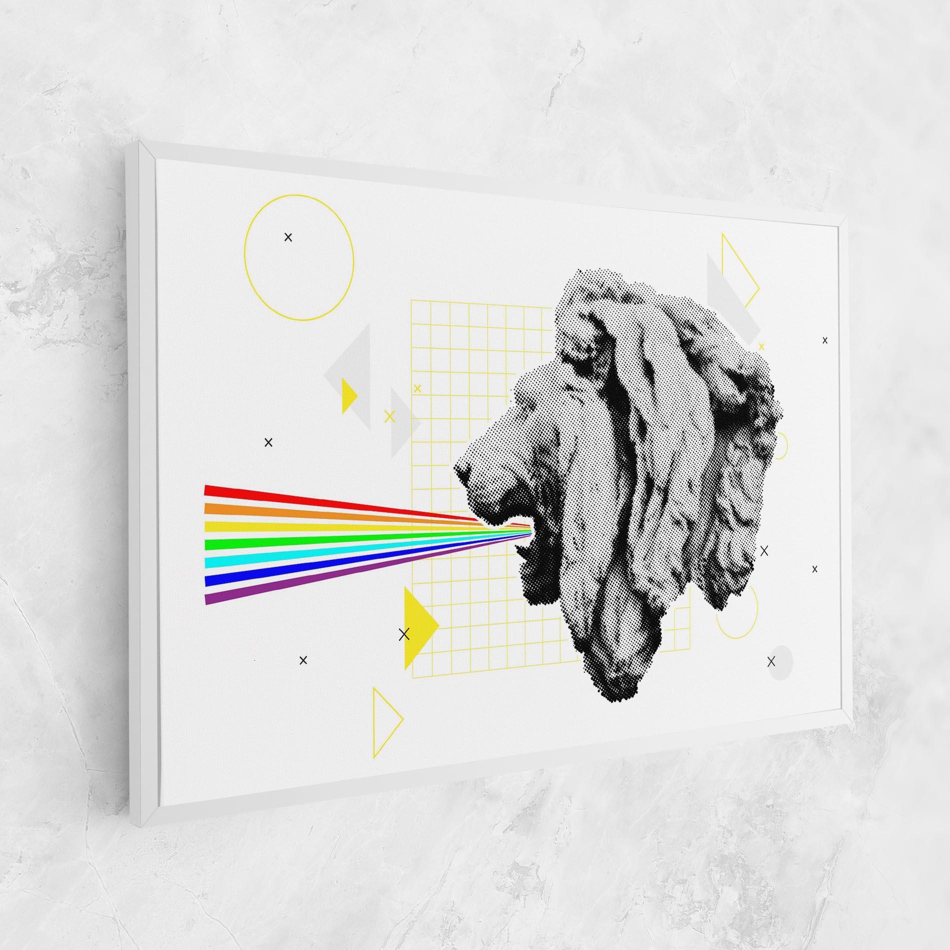 Obraz na Płótnie Lion Collage mockup 1