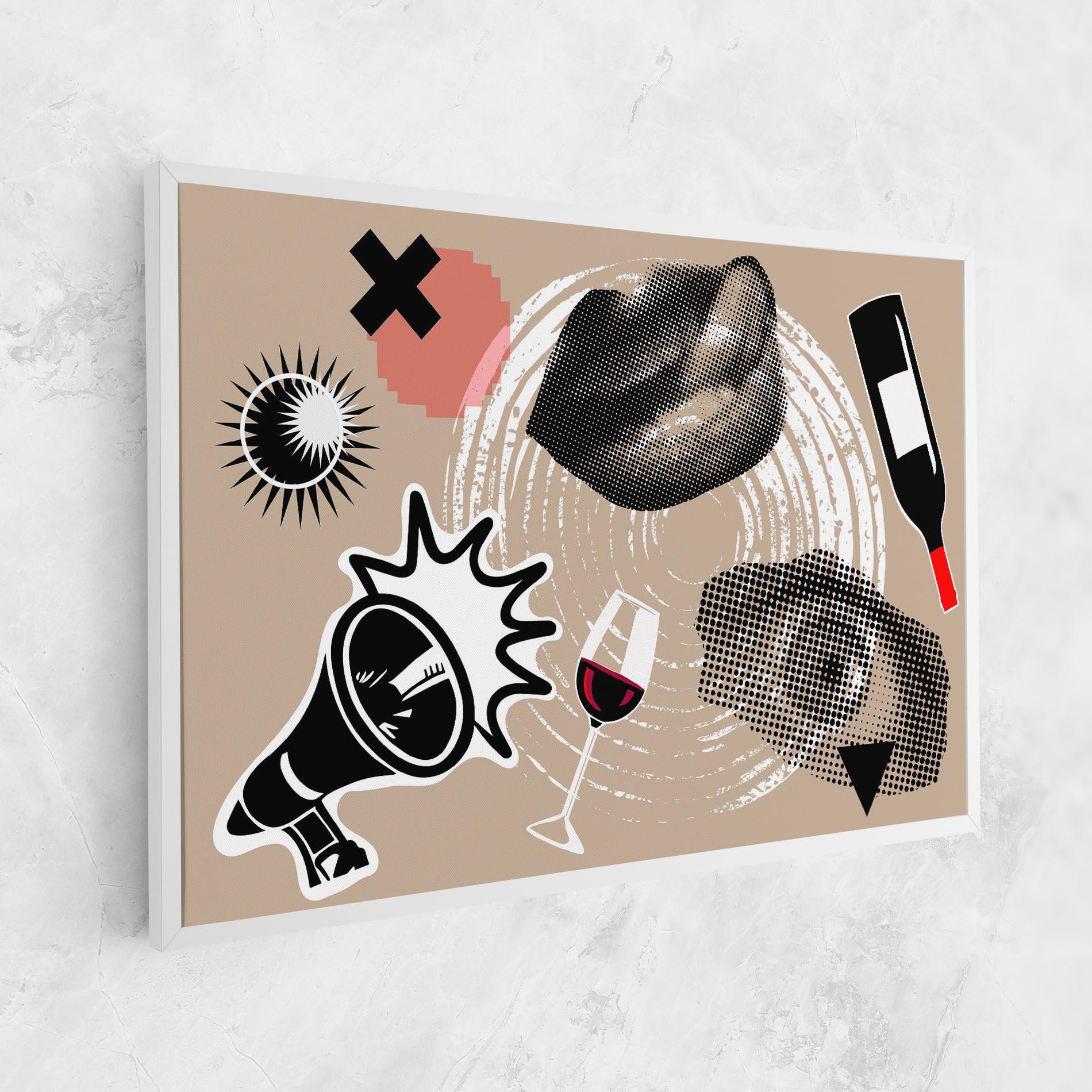 Obraz na Płótnie Lips Mouth Collage mockup 1