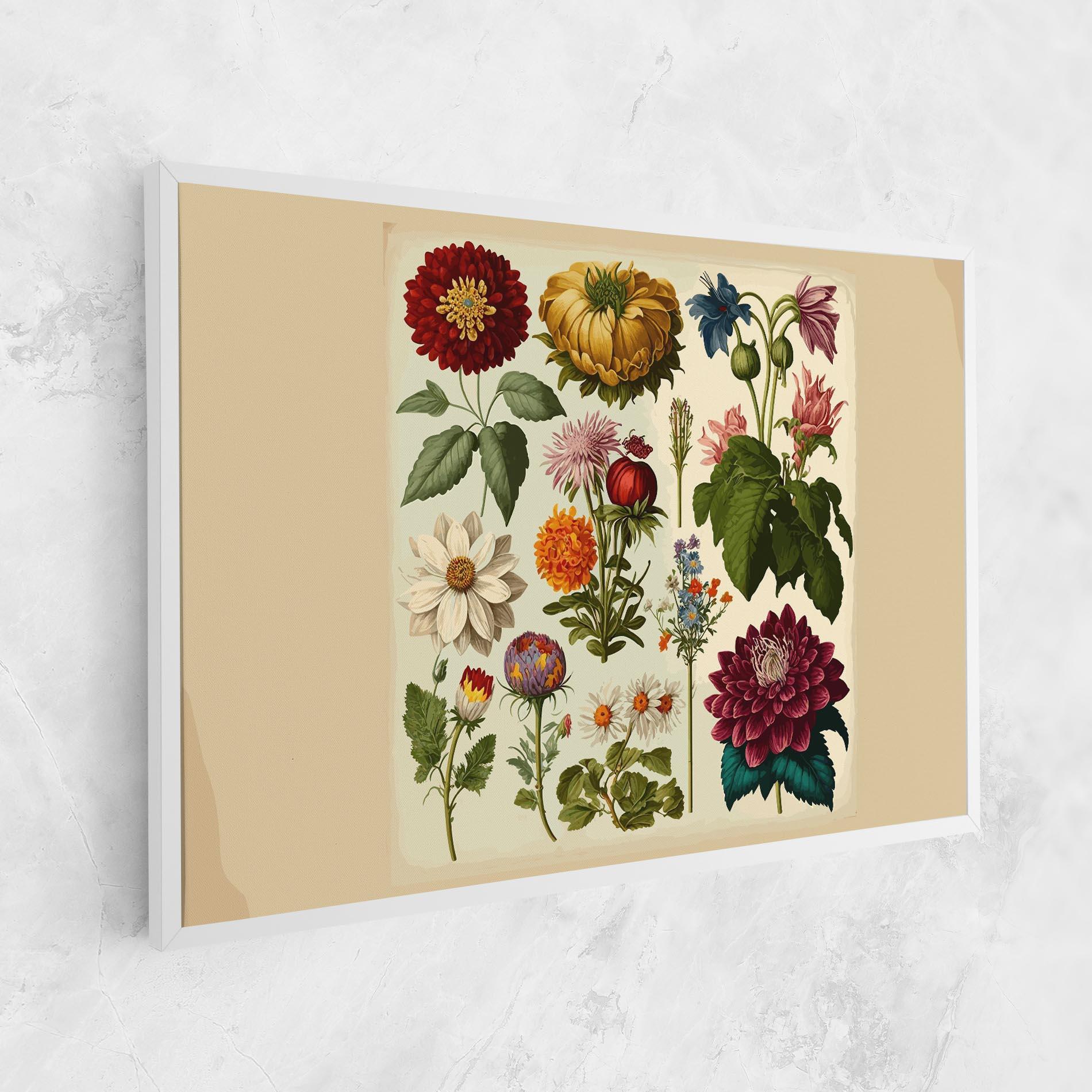 Obraz na Płótnie Vintage Botanical mockup 1