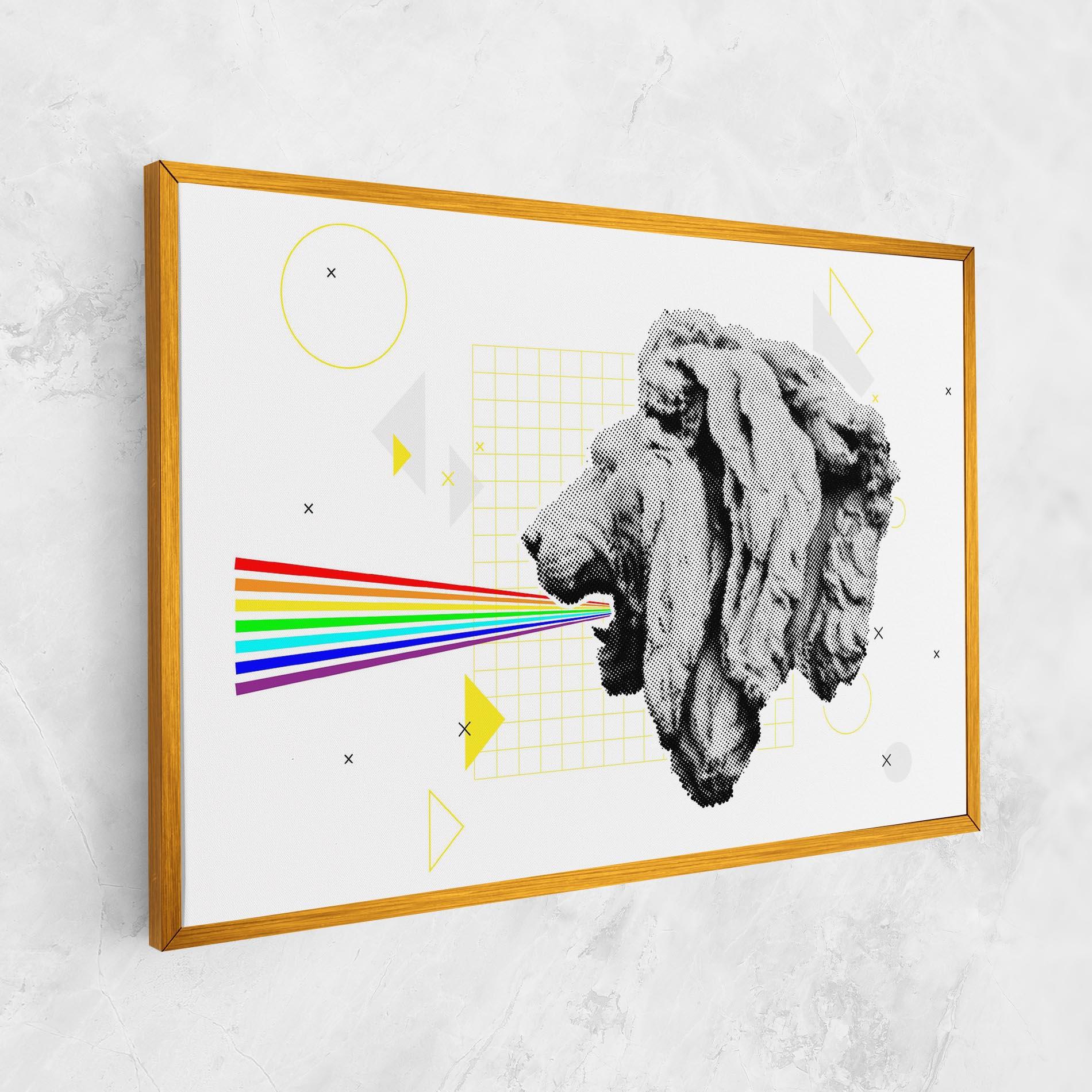 Obraz na Płótnie Lion Collage mockup 1