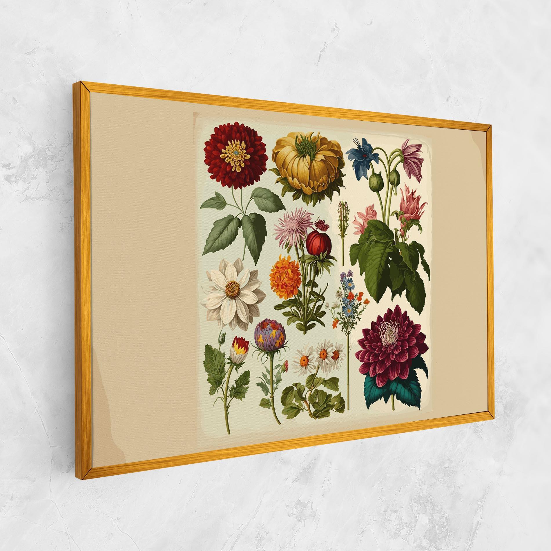 Obraz na Płótnie Vintage Botanical mockup 1
