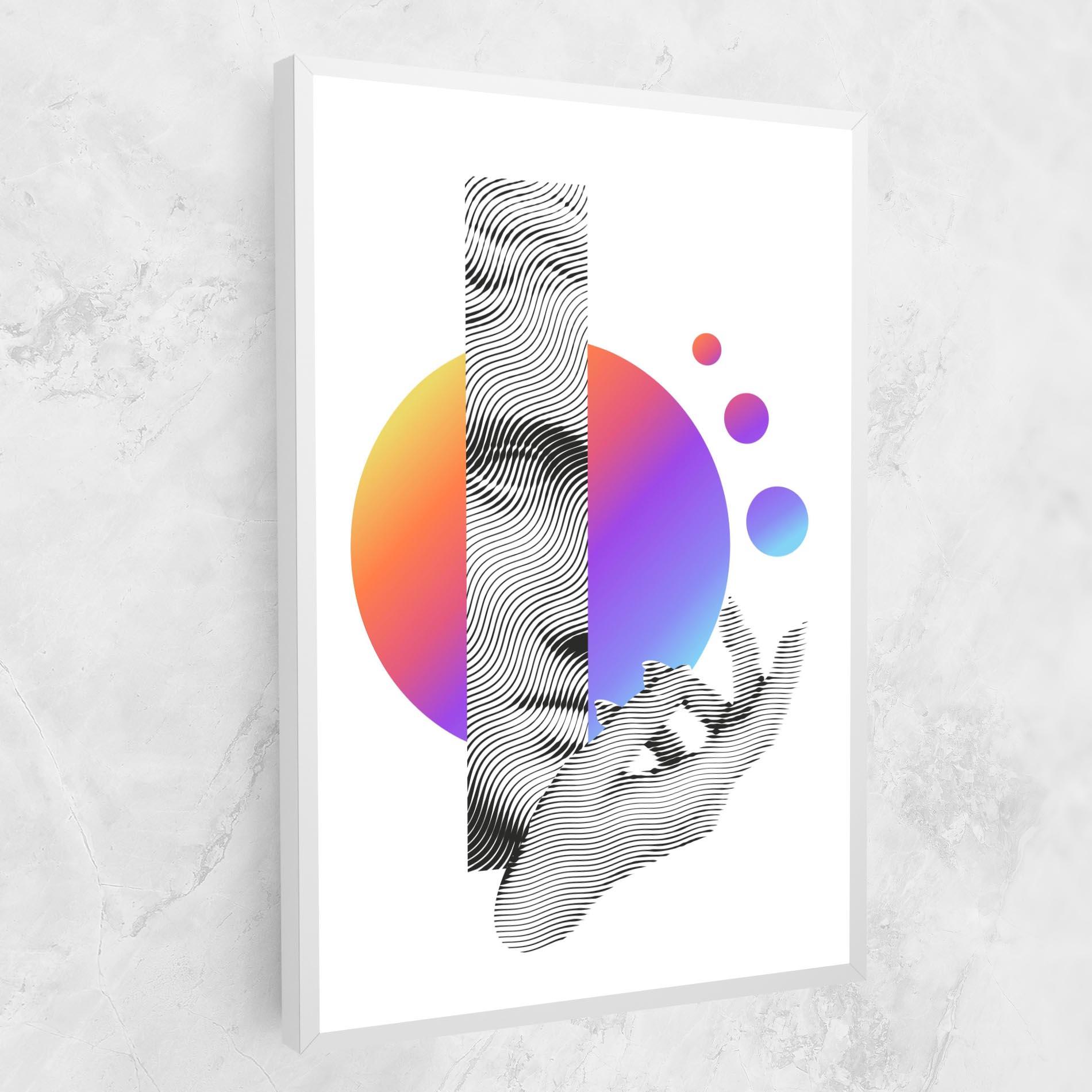 Obraz na Płótnie Orange Light Statue mockup 1