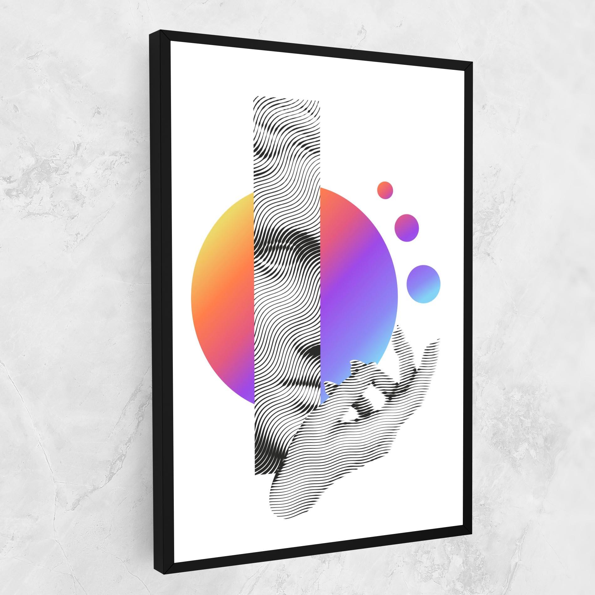 Obraz na Płótnie Orange Light Statue mockup 1